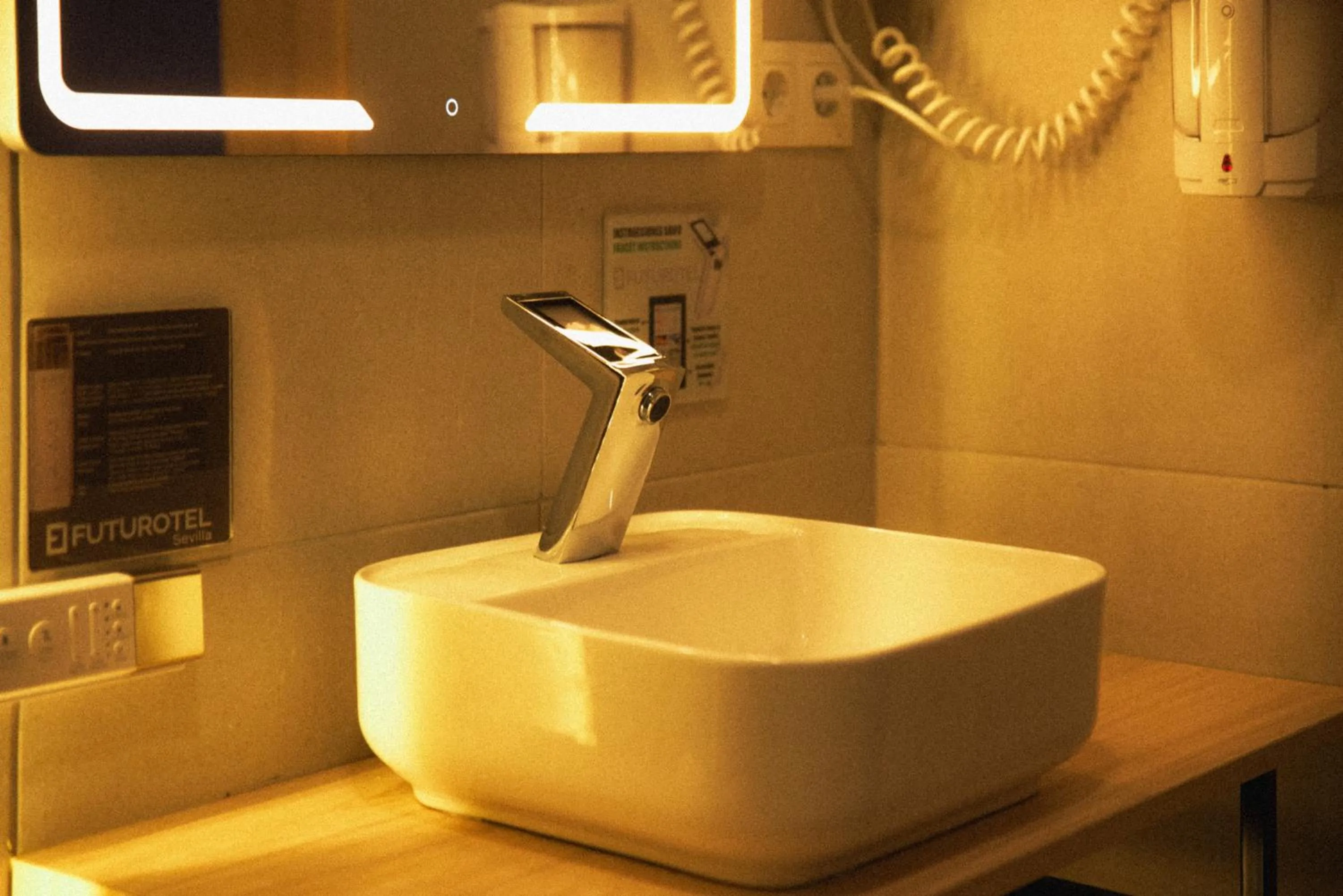 Bathroom in Futurotel Sevilla