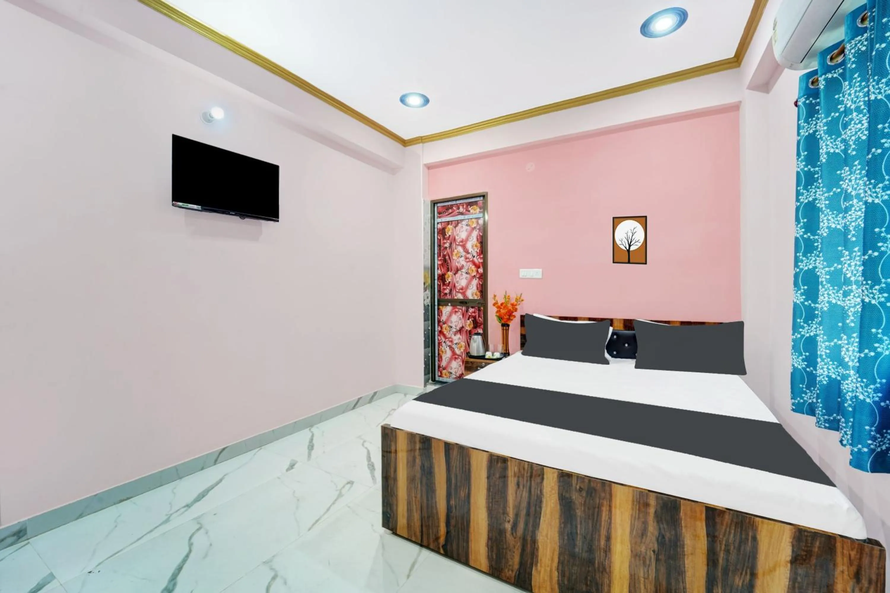Bedroom, Bed in Hotel O R K Marriage Hall and Guest House