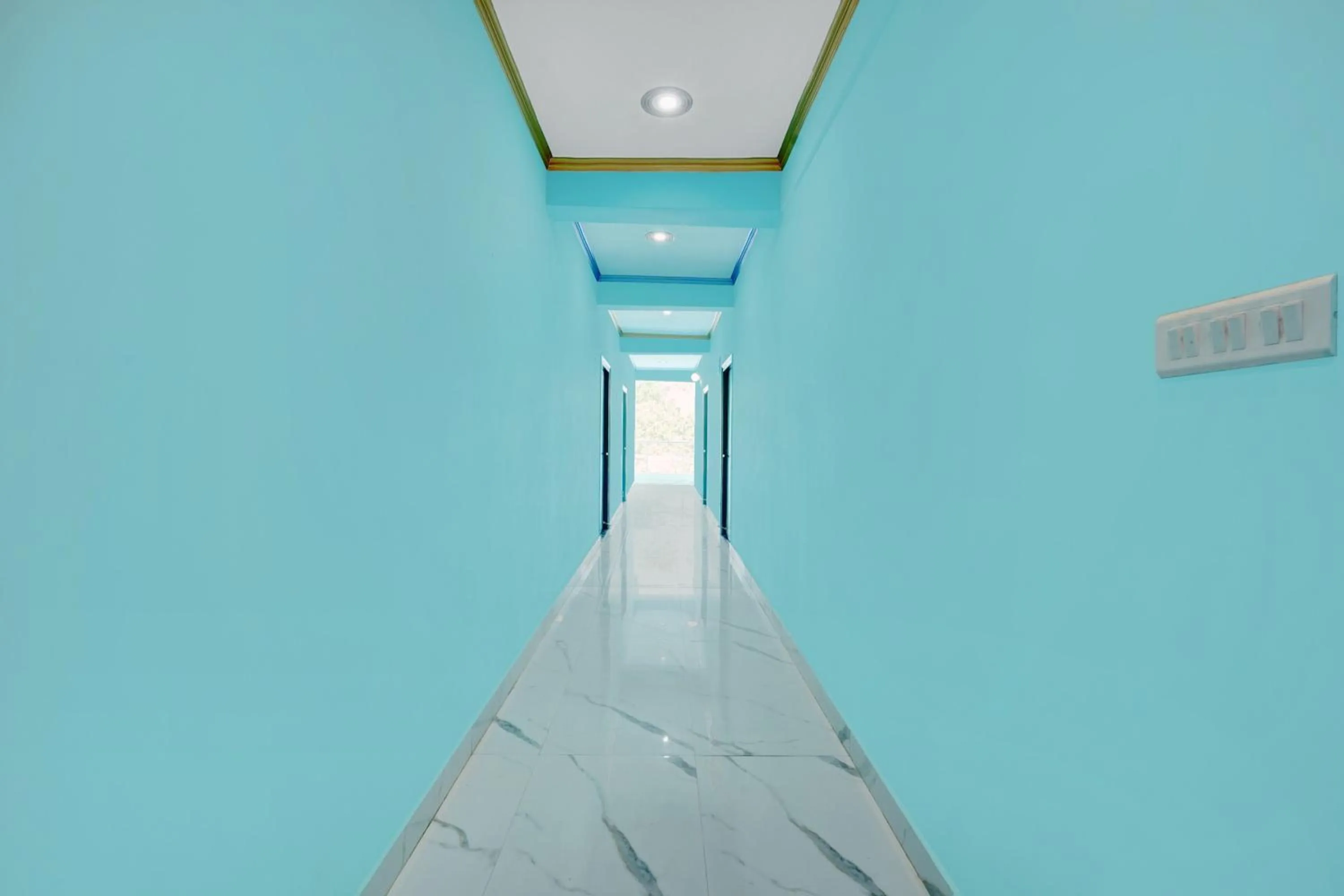 Lobby or reception in Hotel O R K Marriage Hall and Guest House