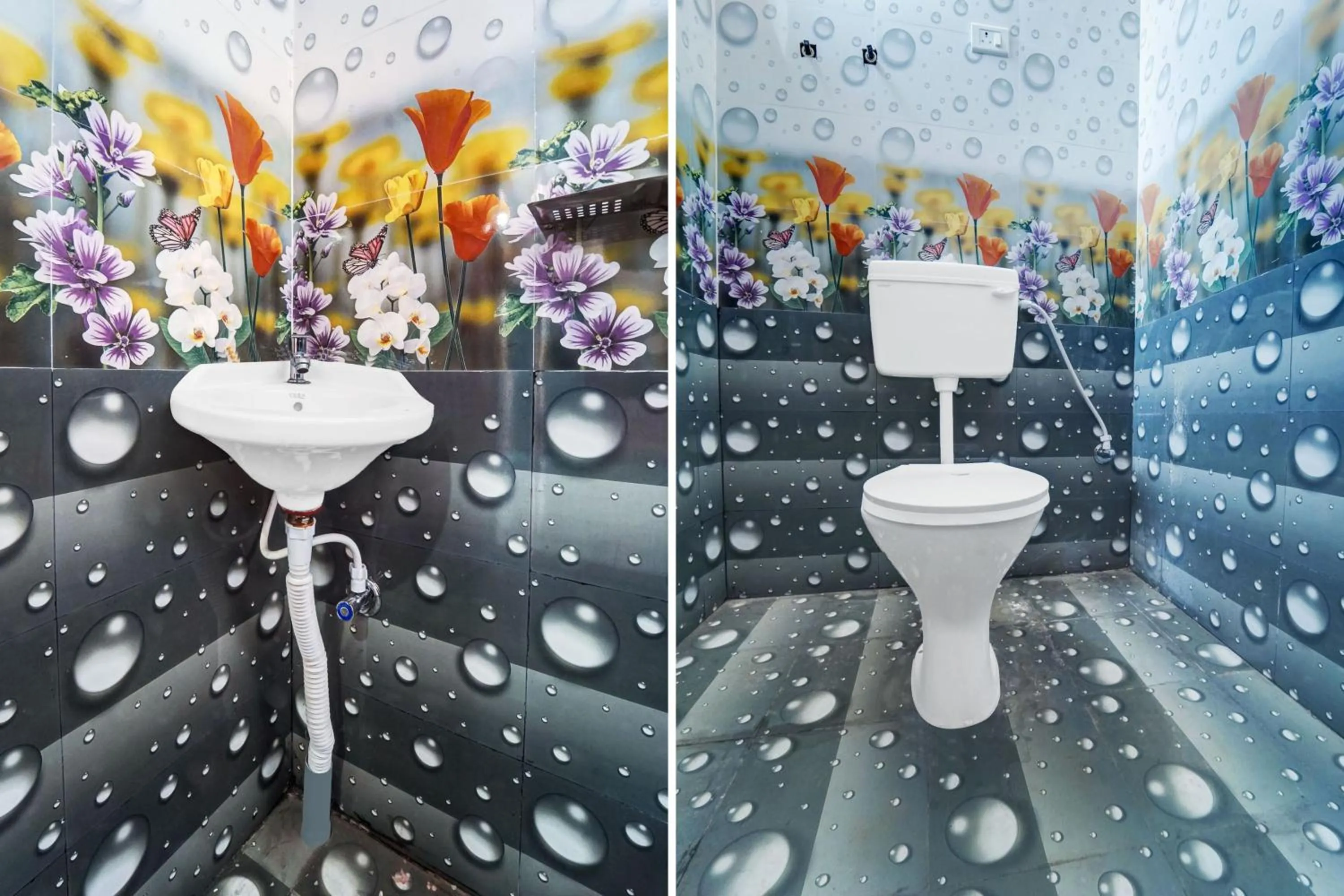 Bathroom in Hotel O R K Marriage Hall and Guest House