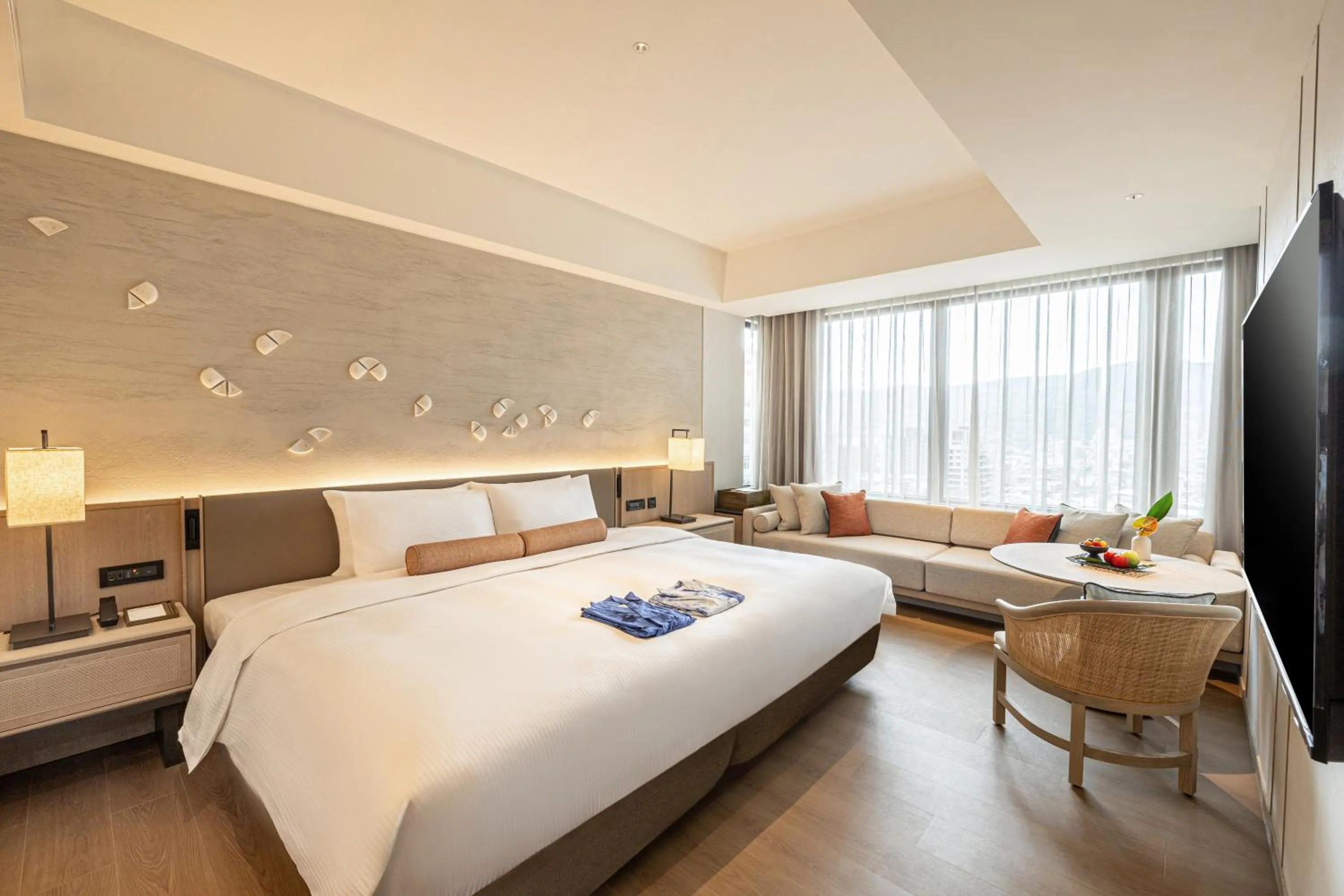 Bed in 北投晶泉丰旅 Wellspring by Silks Beitou