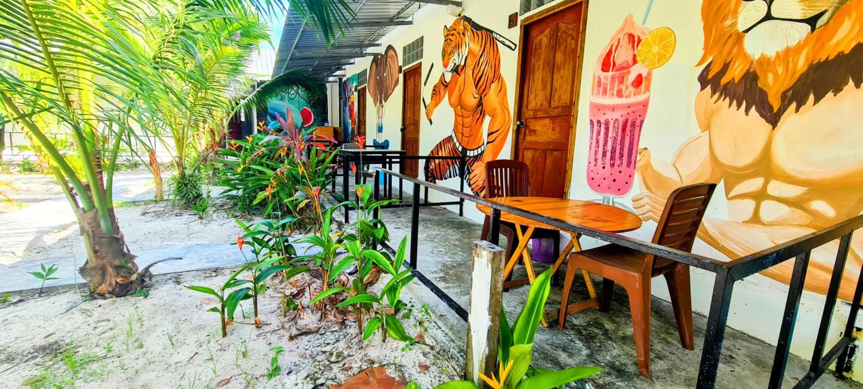 Balcony/Terrace in Koh Rong Beach Hostel and Bungalows
