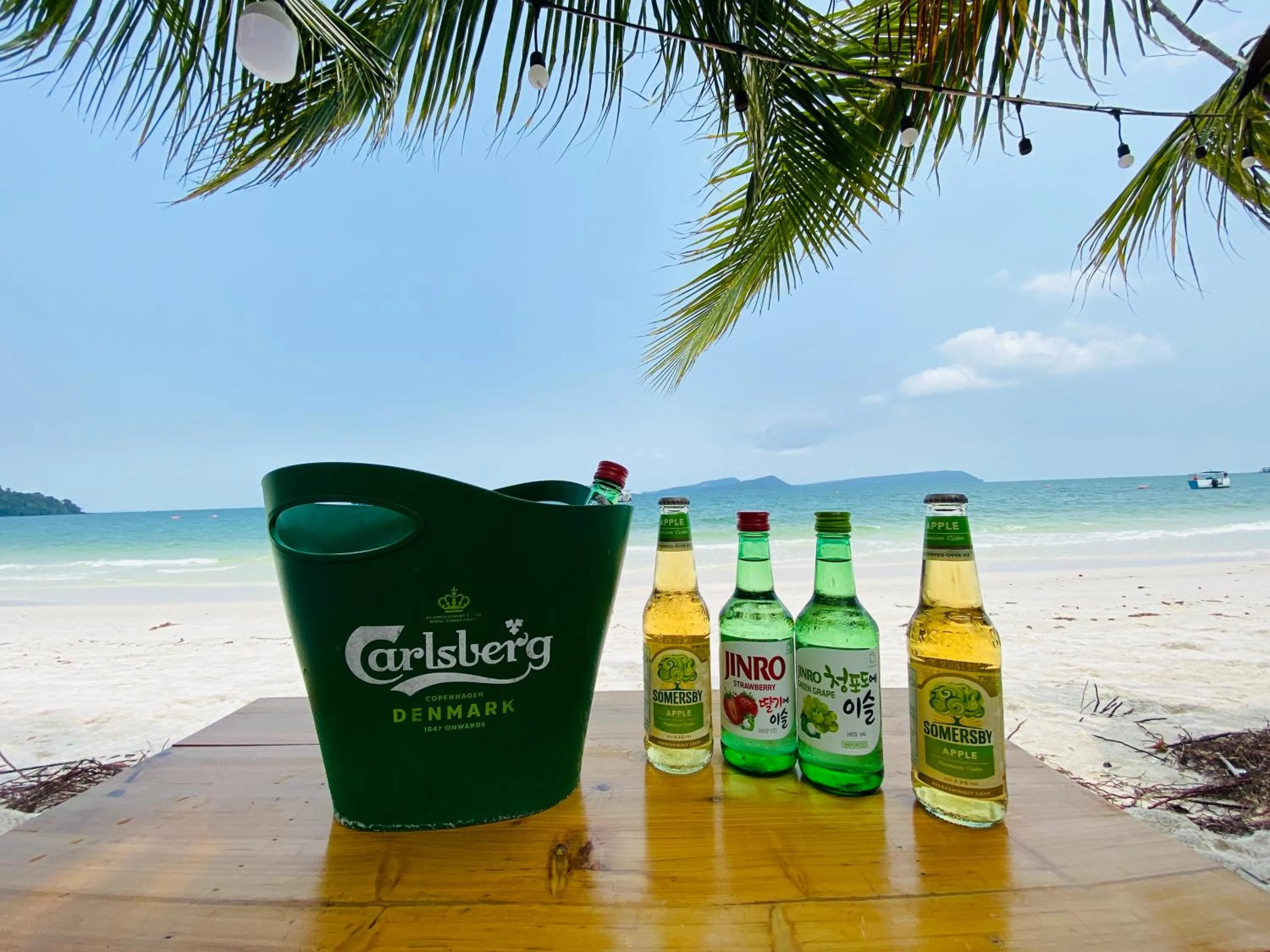 Drinks in Koh Rong Beach Hostel and Bungalows