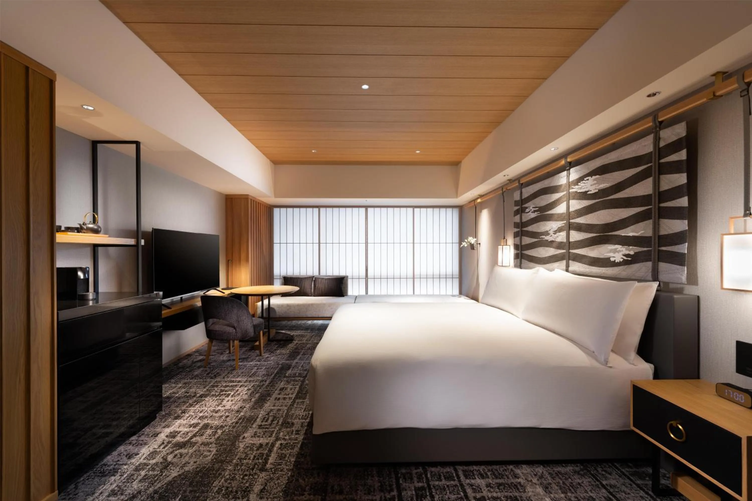 Bed in Hilton Kyoto