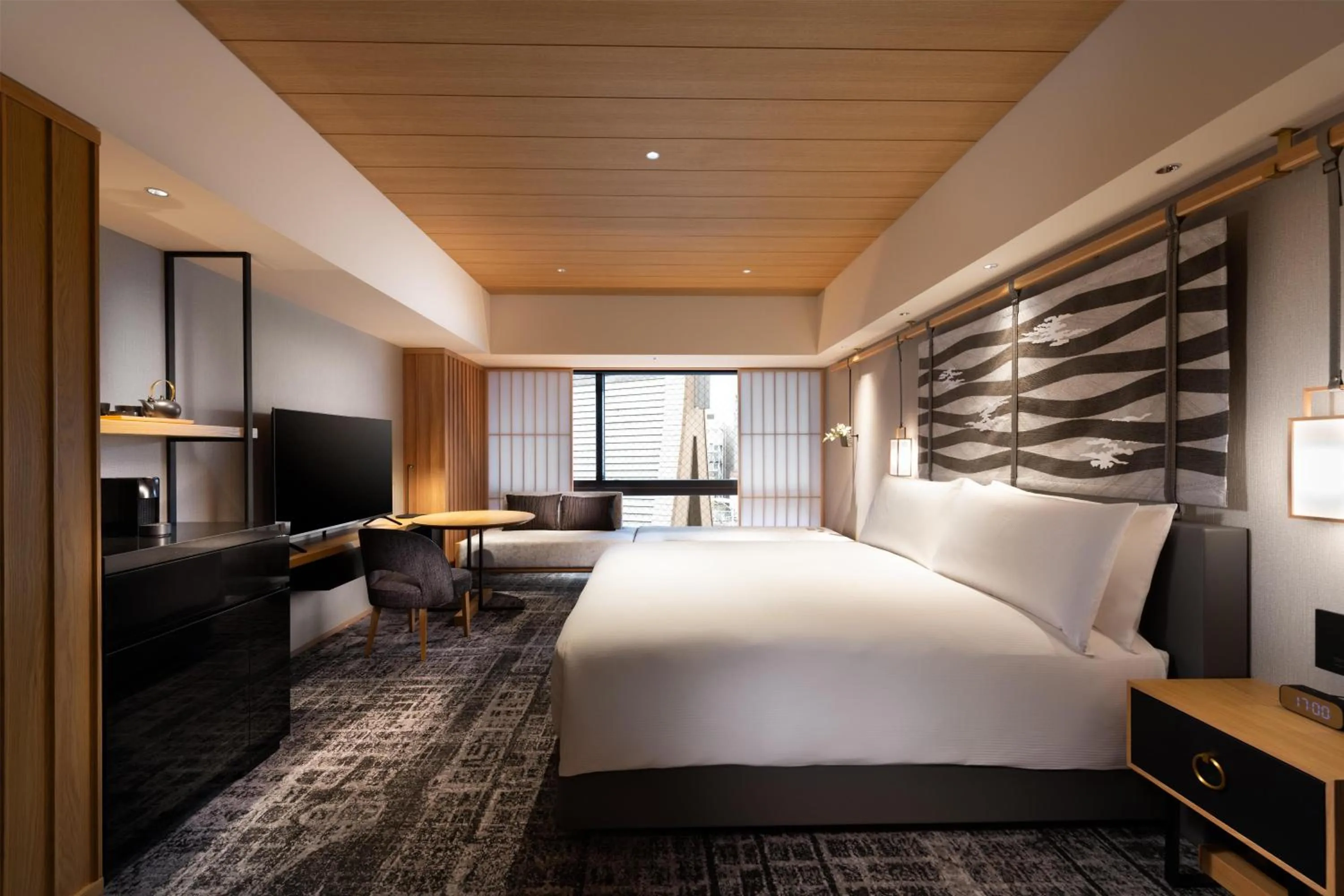 Bed in Hilton Kyoto