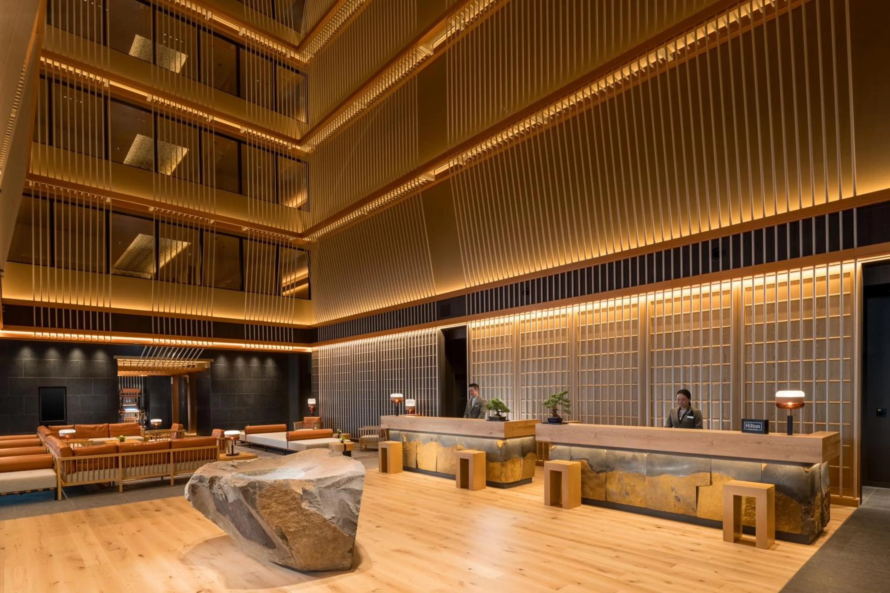 Lobby or reception in Hilton Kyoto