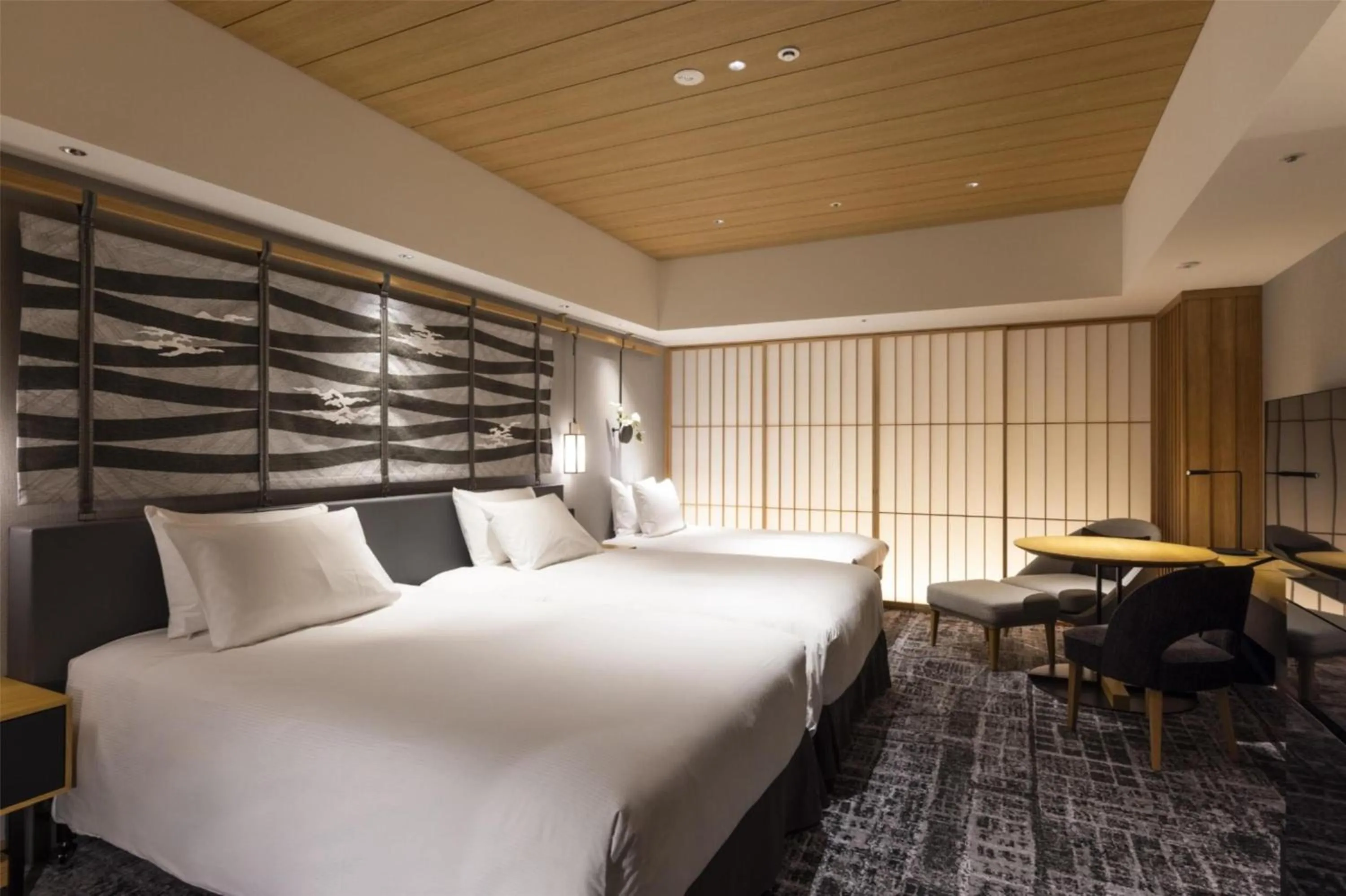 Bed in Hilton Kyoto