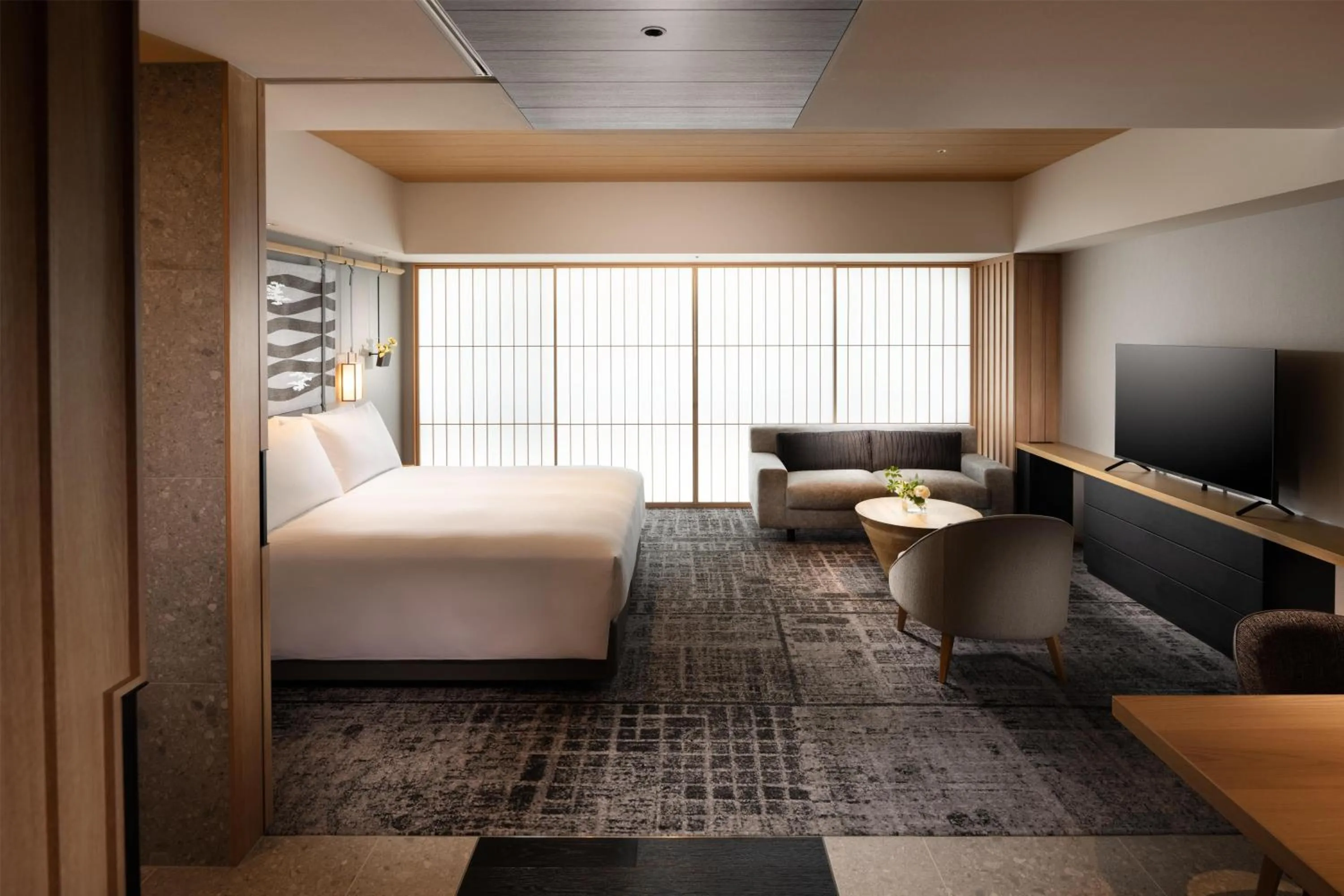 Bed in Hilton Kyoto