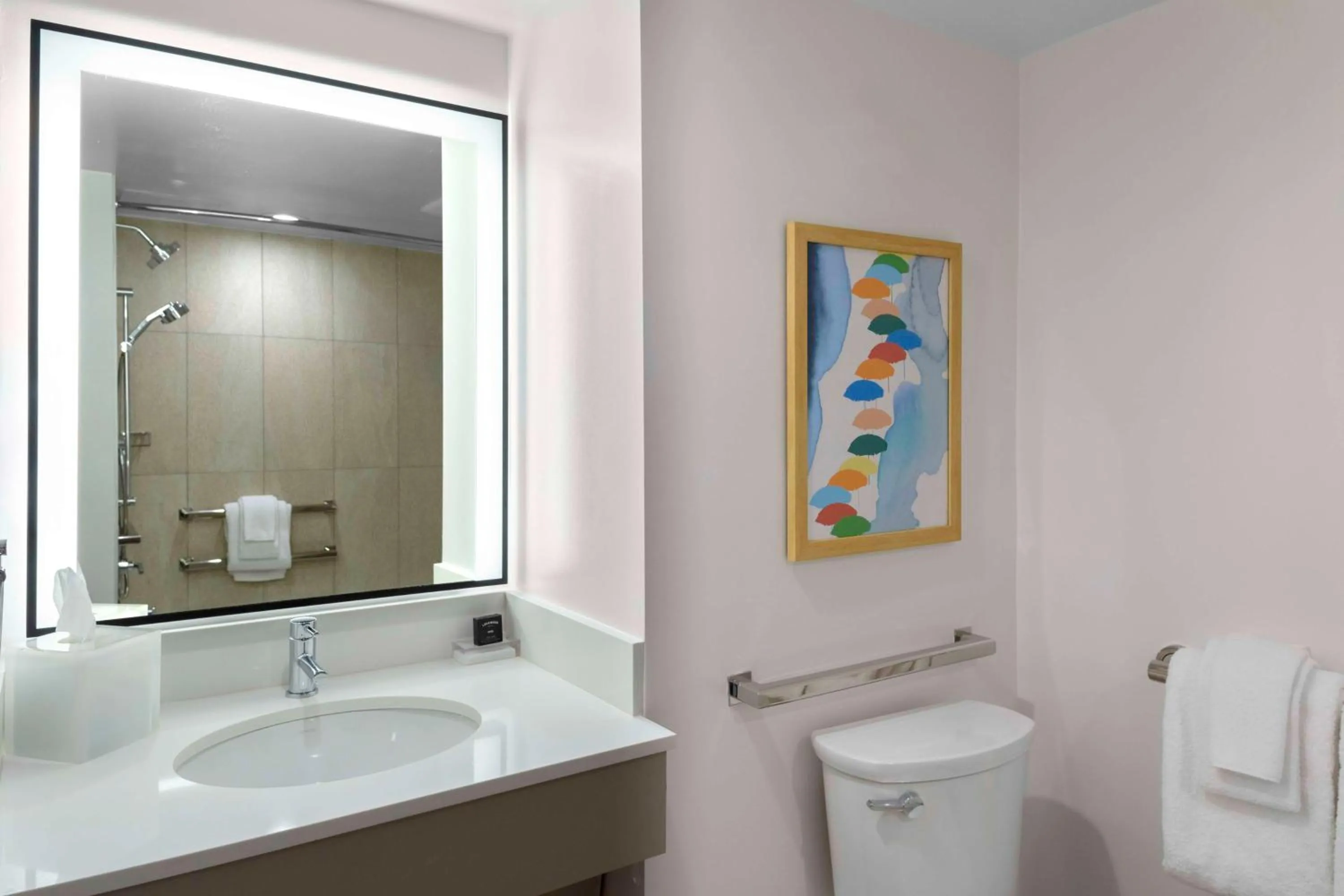 Bathroom in The Ellie Beach Resort Myrtle Beach, Tapestry By Hilton