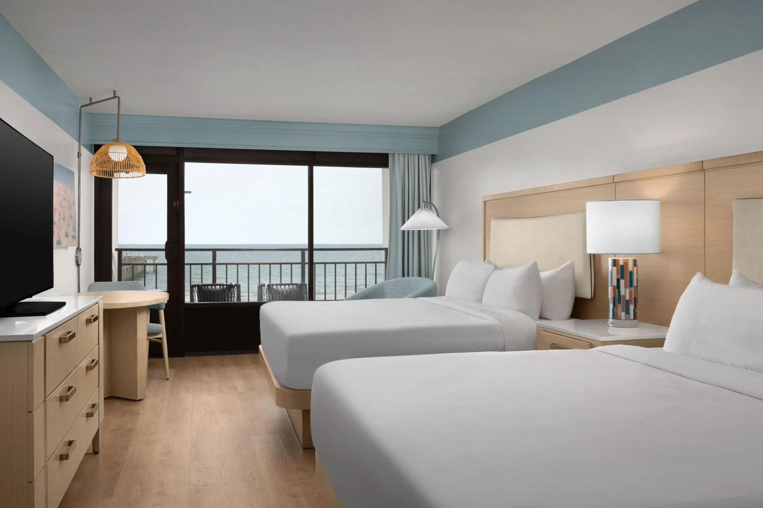 View (from property/room), Bed in The Ellie Beach Resort Myrtle Beach, Tapestry By Hilton