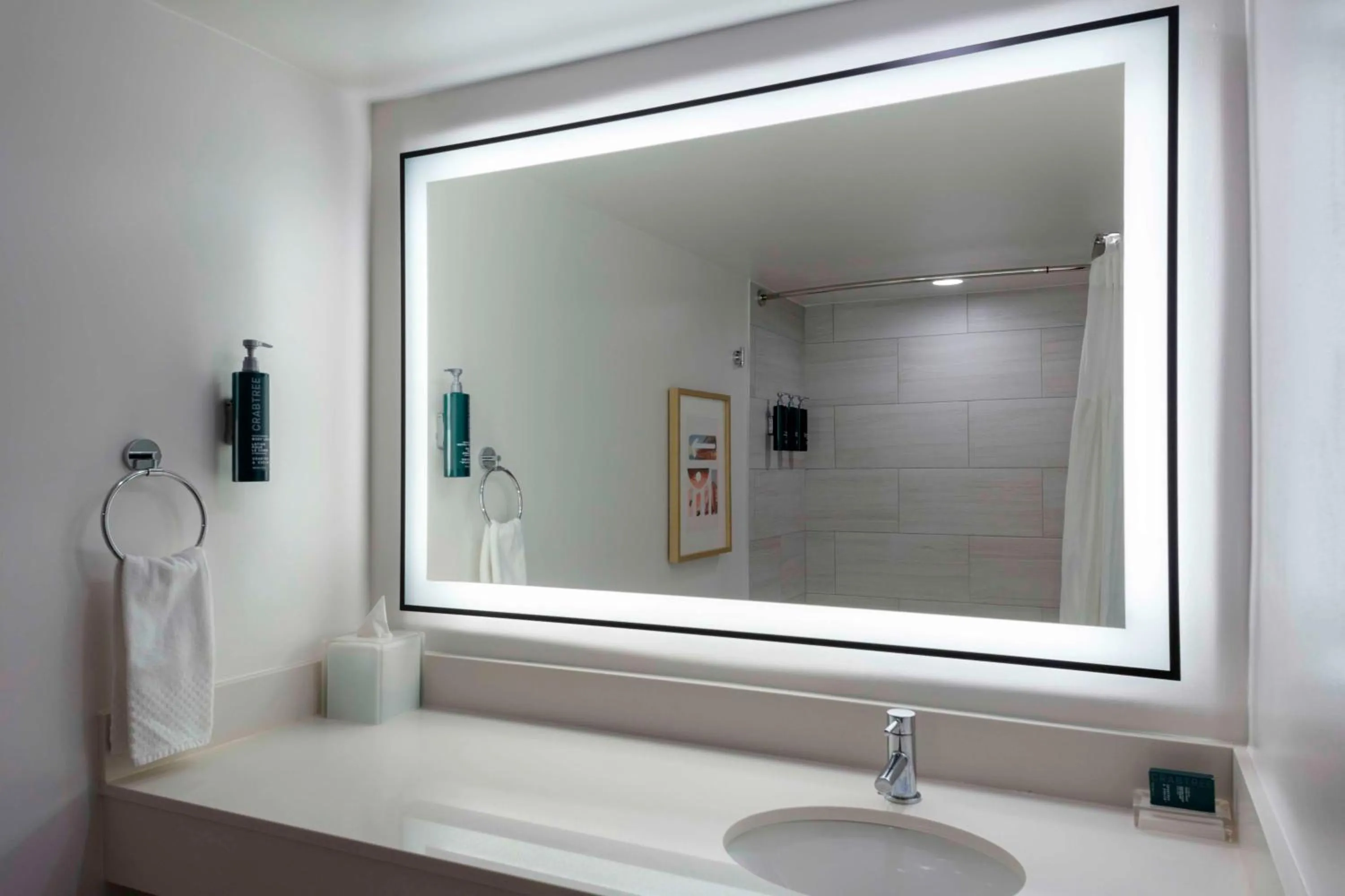 Bathroom in The Ellie Beach Resort Myrtle Beach, Tapestry By Hilton