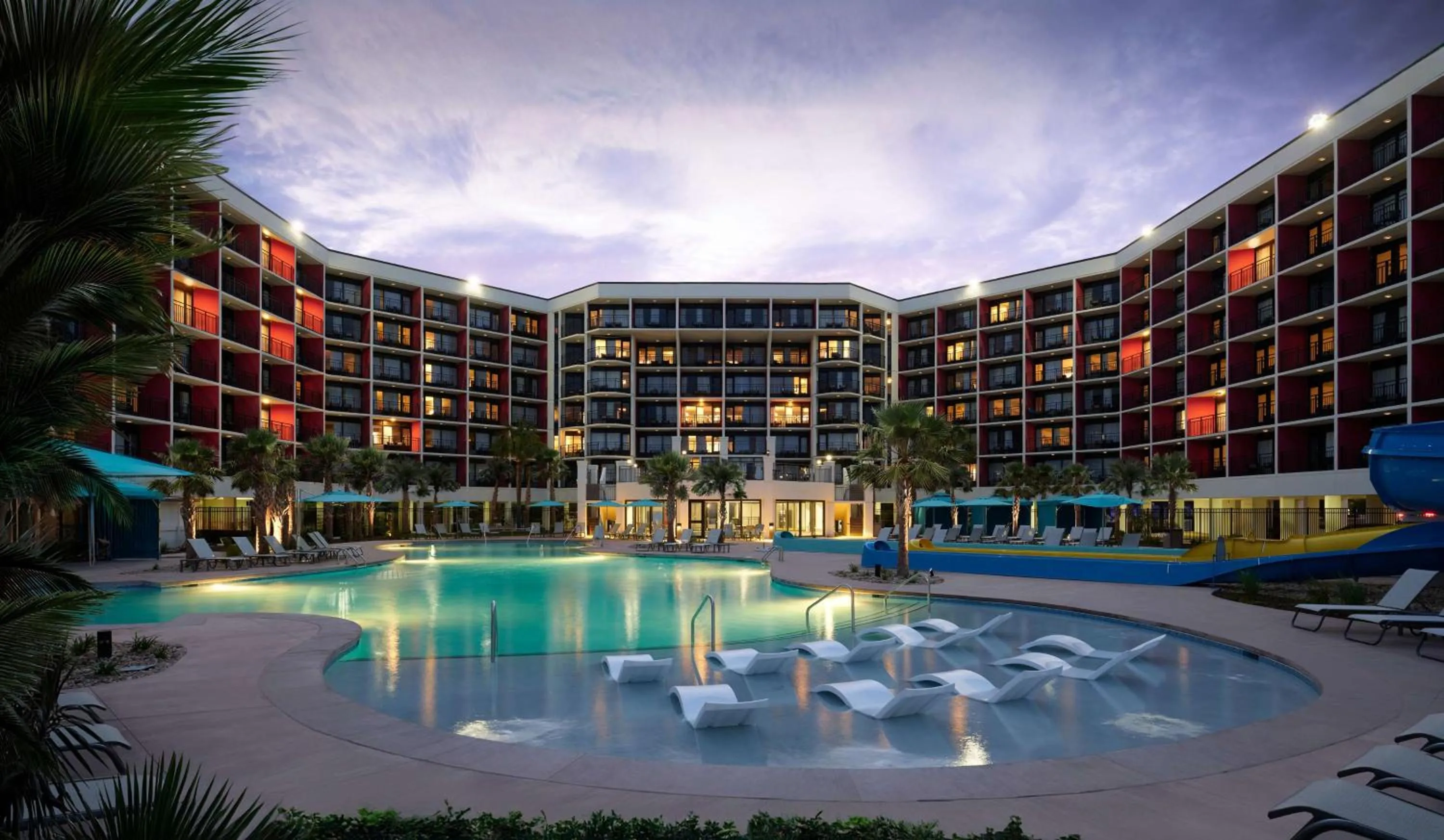 Pool view in The Ellie Beach Resort Myrtle Beach, Tapestry By Hilton