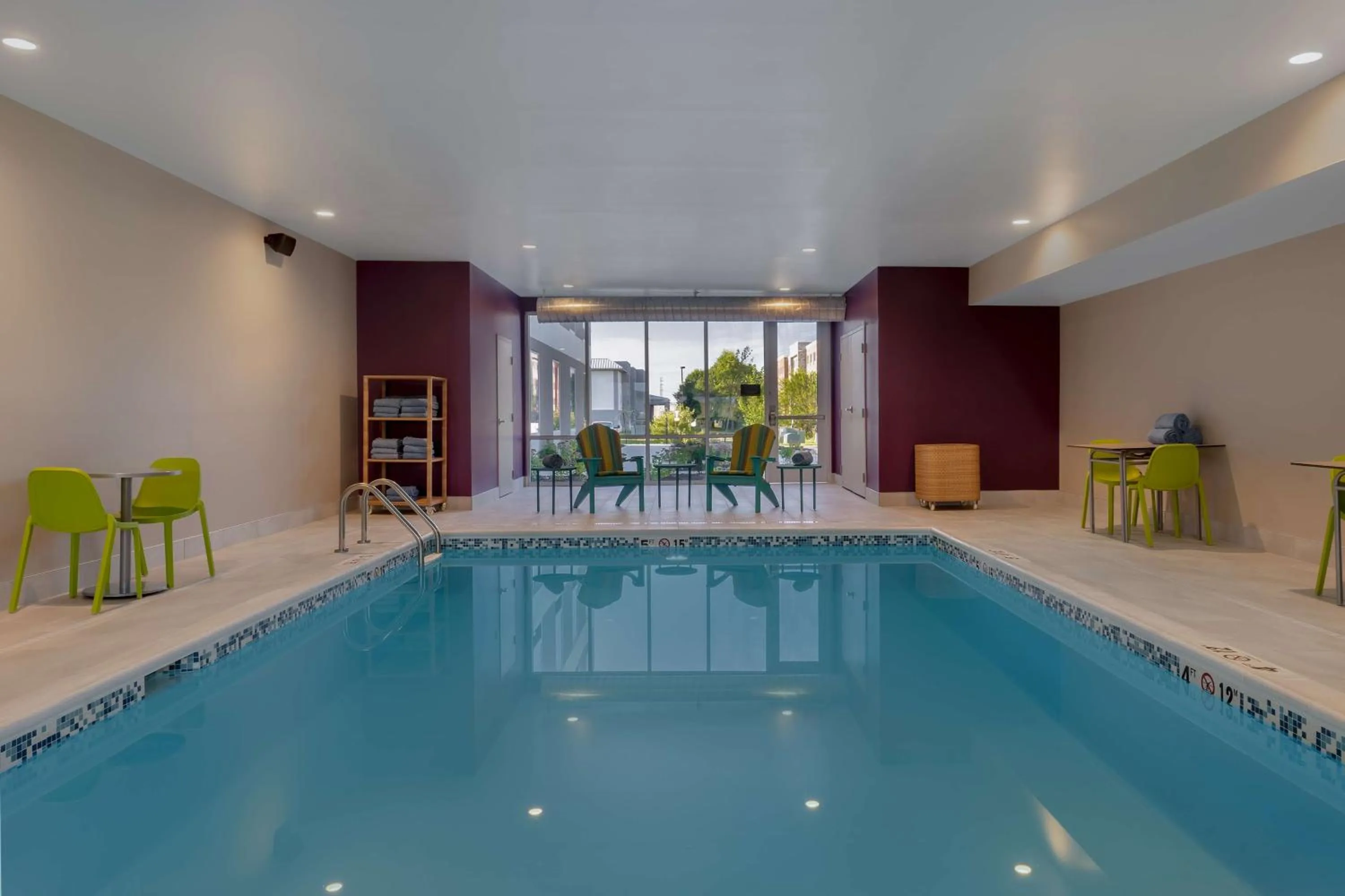 Pool view in Home2 Suites By Hilton Kokomo