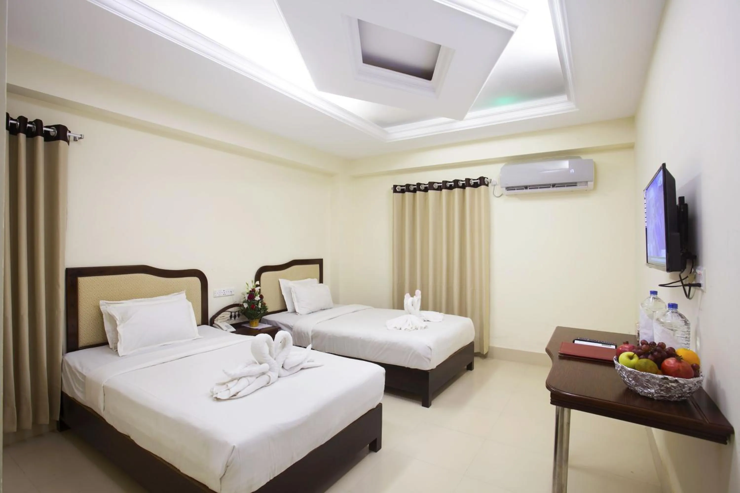 Bed in Panshi Inn Sylhet