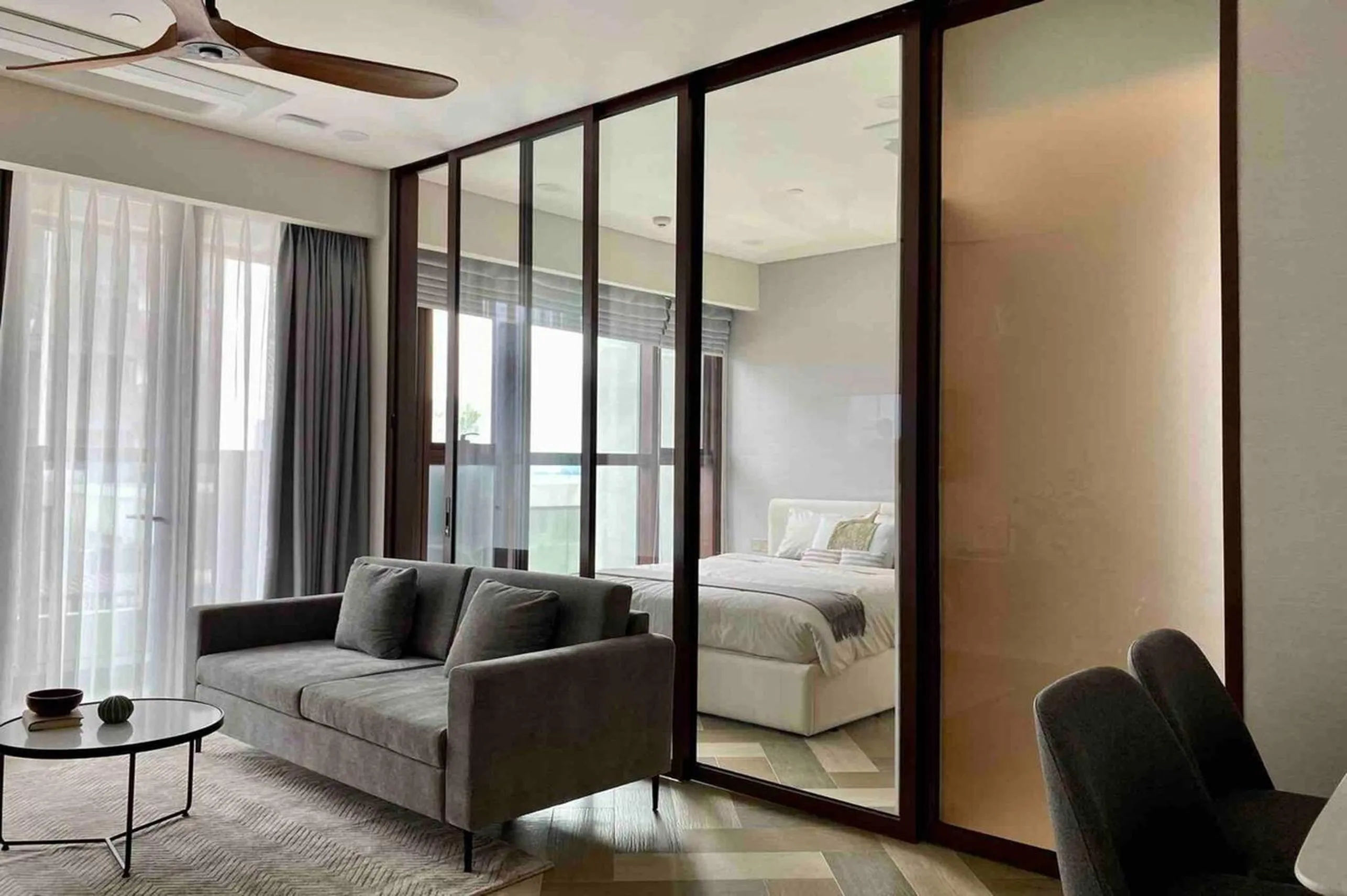 Living room in The Galleria Thủ Thiêm - Panorama Sky View