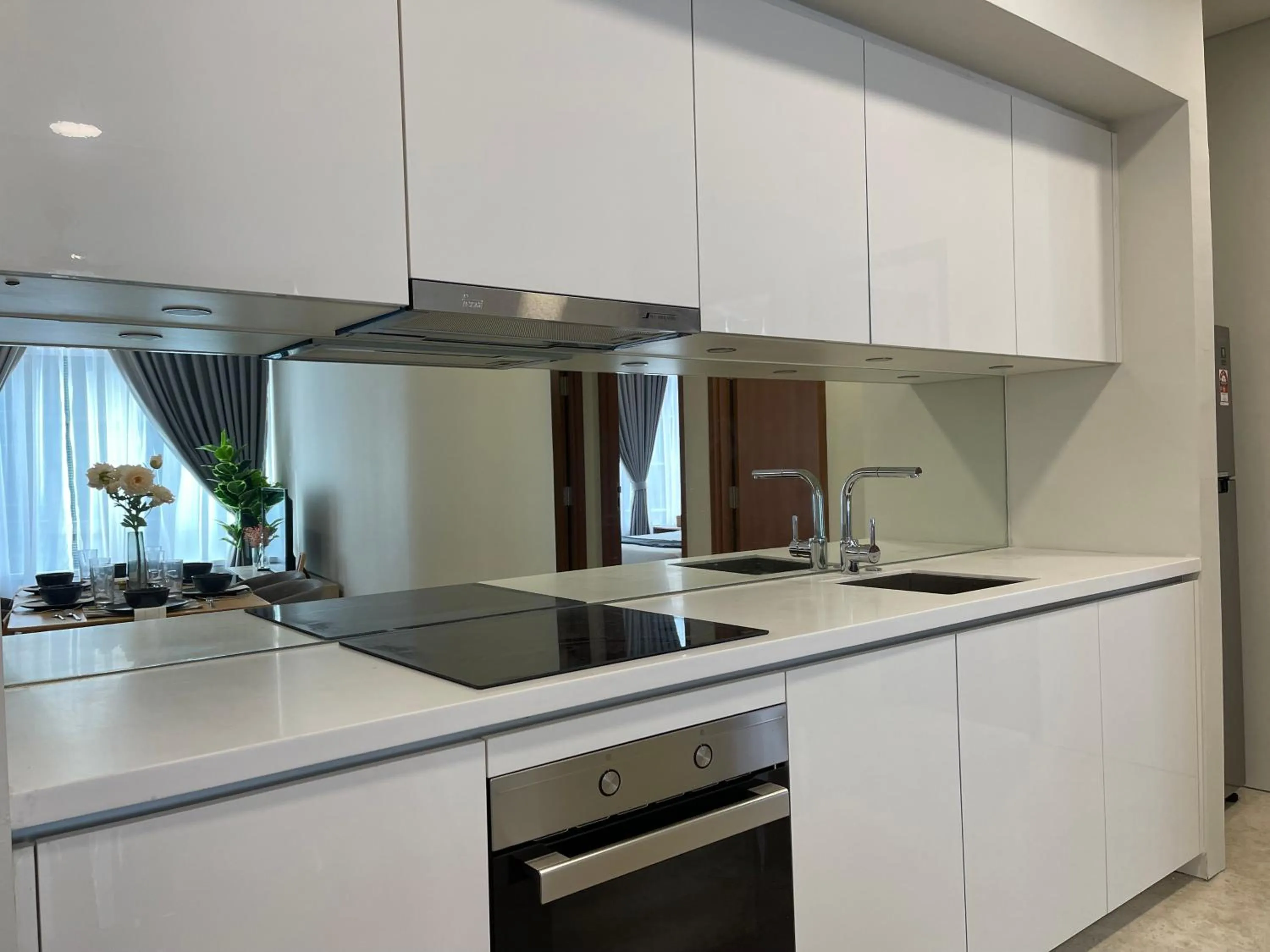 Kitchen or kitchenette in Sky Suites KLCC by Luna KL