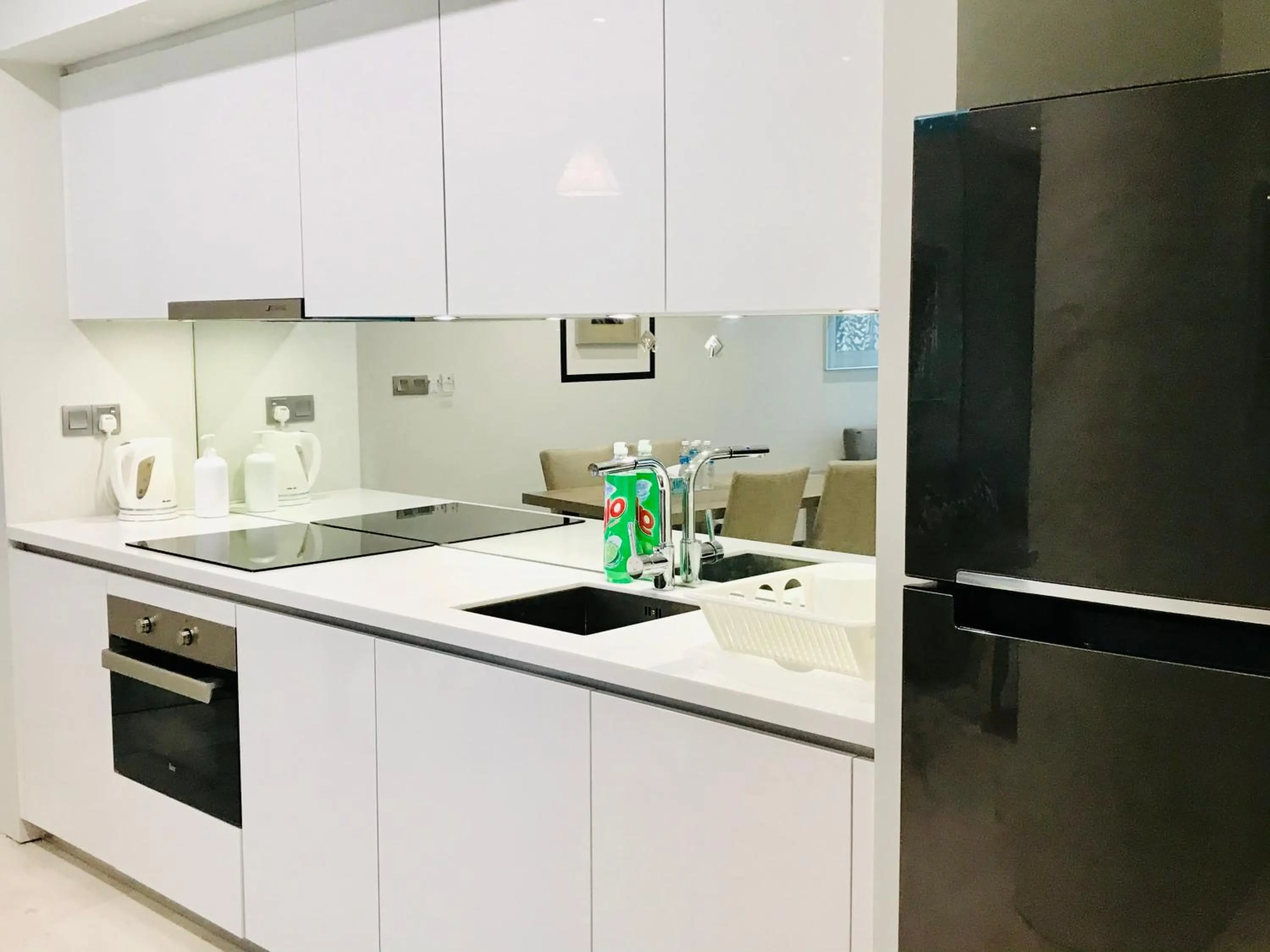 Kitchen or kitchenette in Sky Suites KLCC by Luna KL
