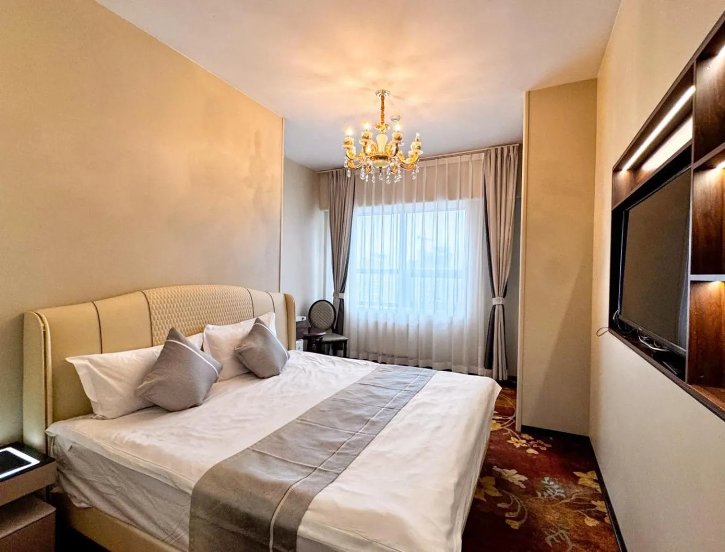 Bed in Amar Hotel Ulaanbaatar live