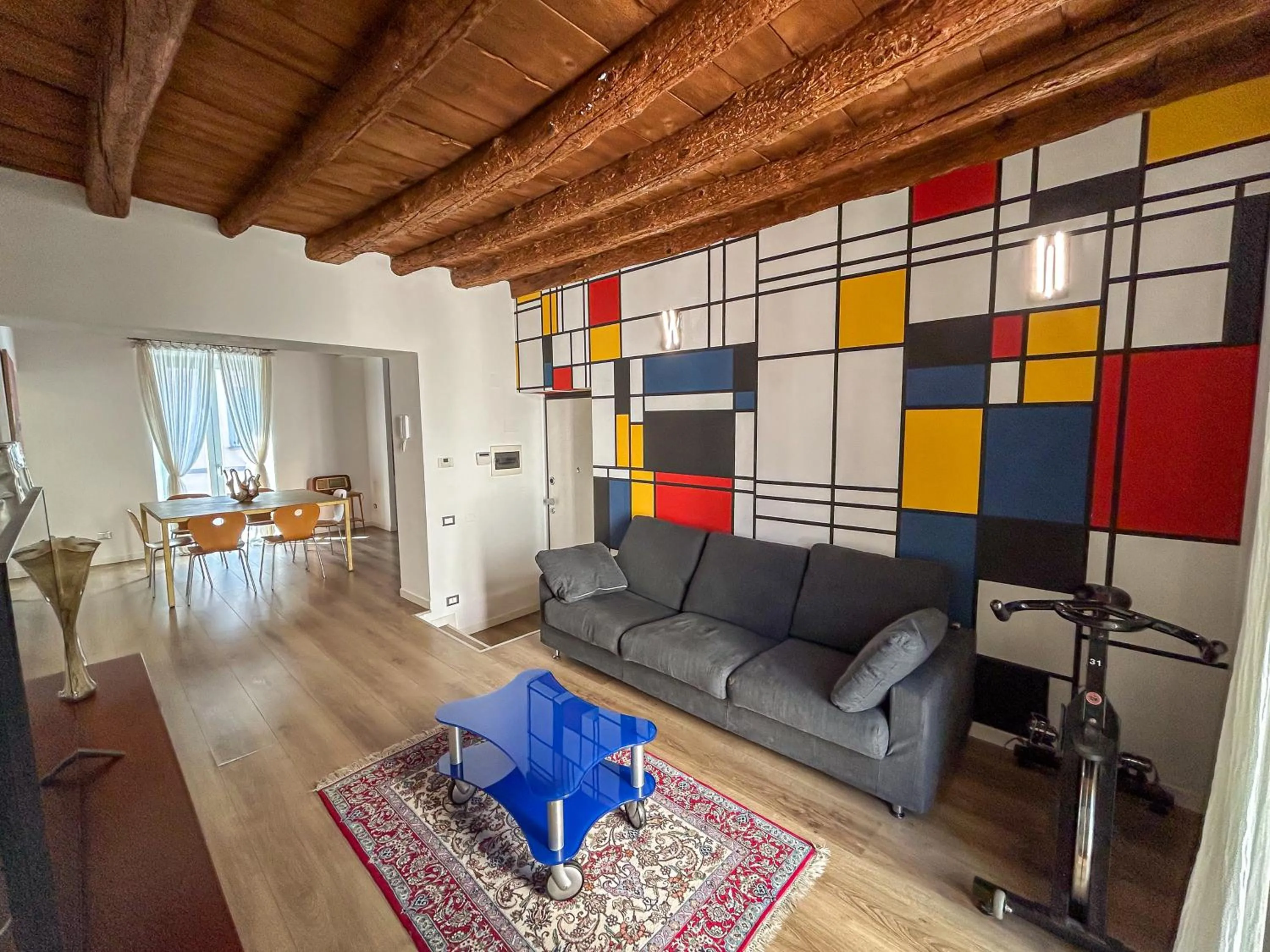 Living room in Suite & Charme in un palazzo storico di Bergamo