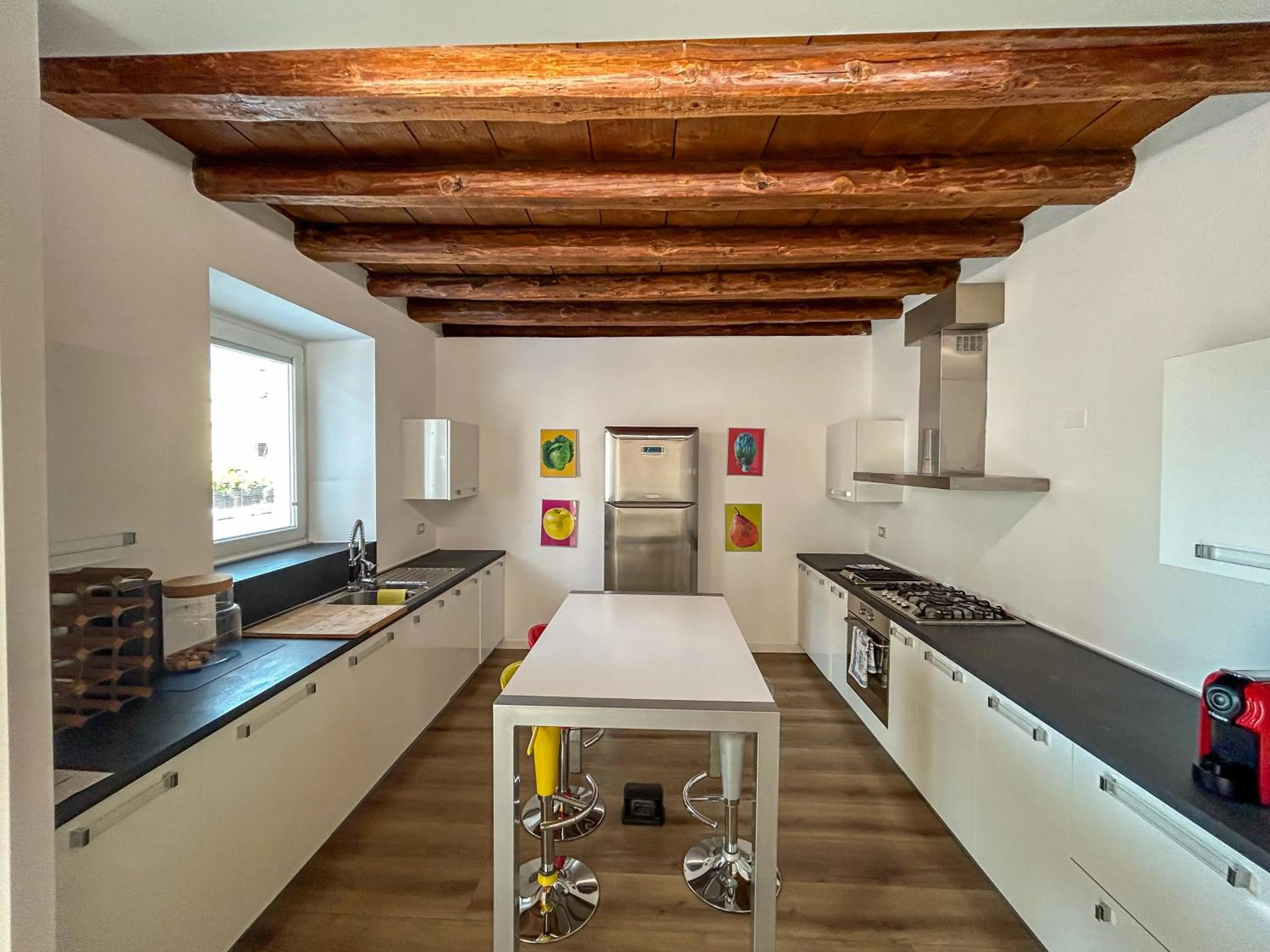 Kitchen or kitchenette in Suite & Charme in un palazzo storico di Bergamo