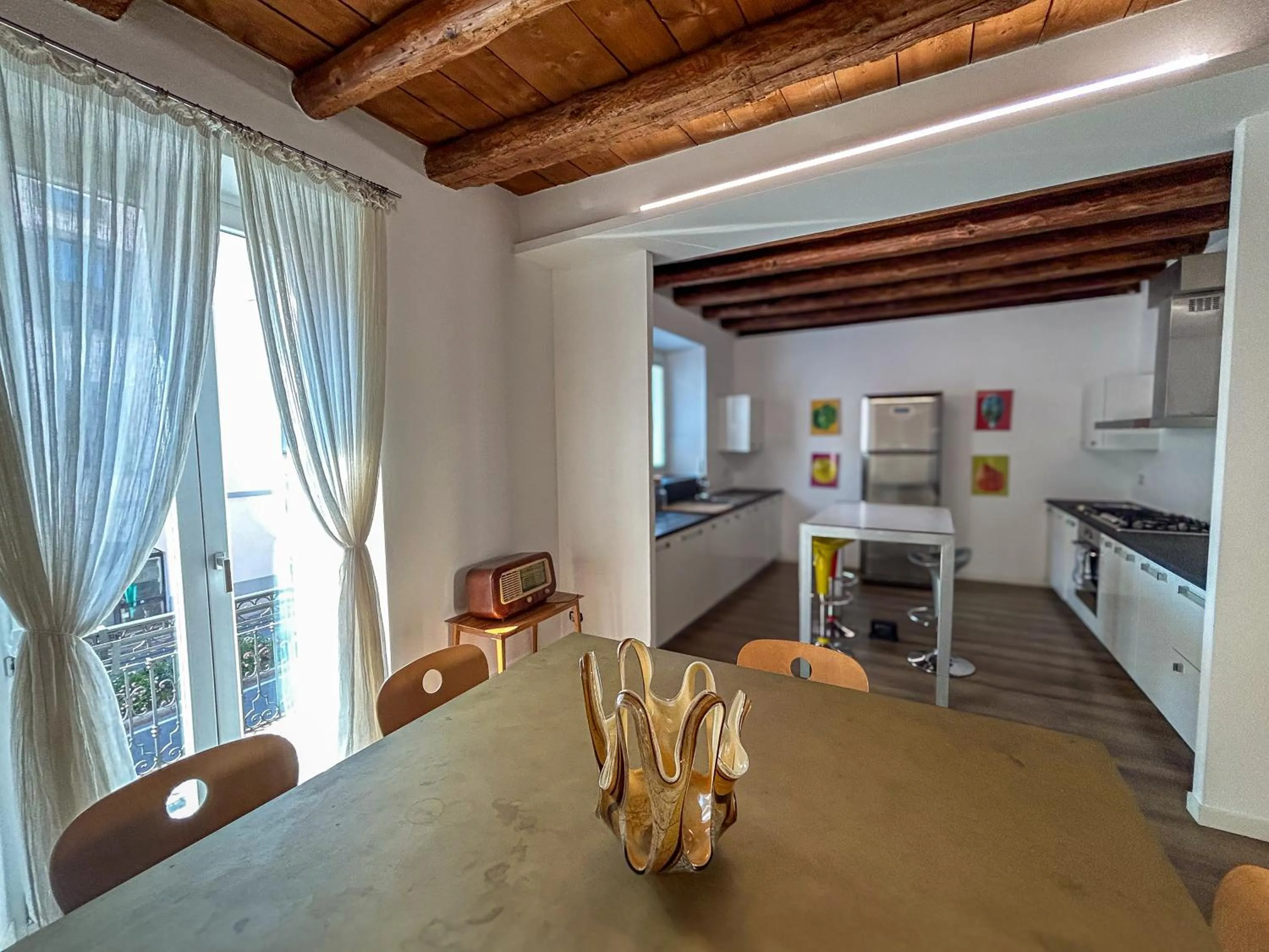 Kitchen or kitchenette in Suite & Charme in un palazzo storico di Bergamo