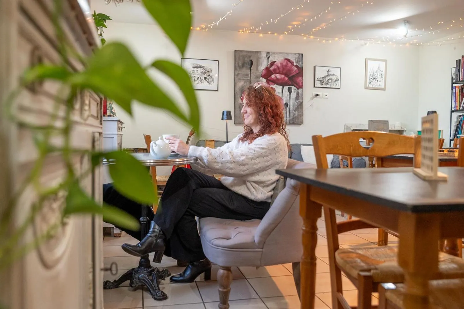 Living room in Hotel Auberge du Fin Chapon