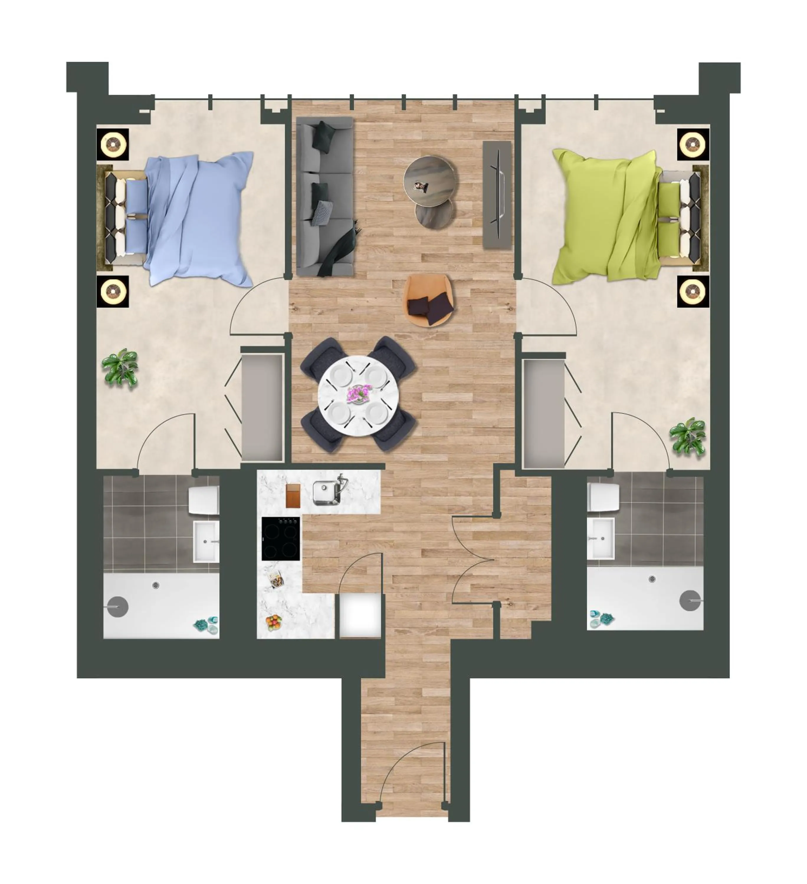 Floor plan in Charles Hope Liverpool