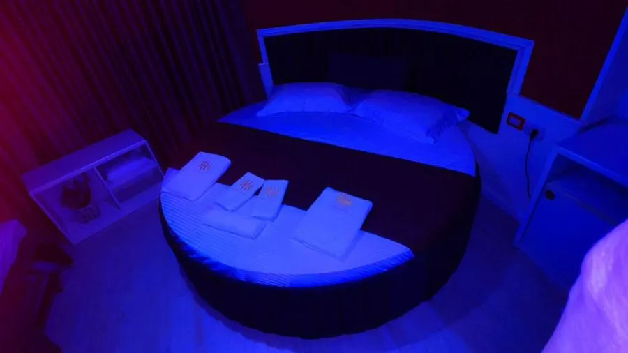 Bed in Hotel Aria