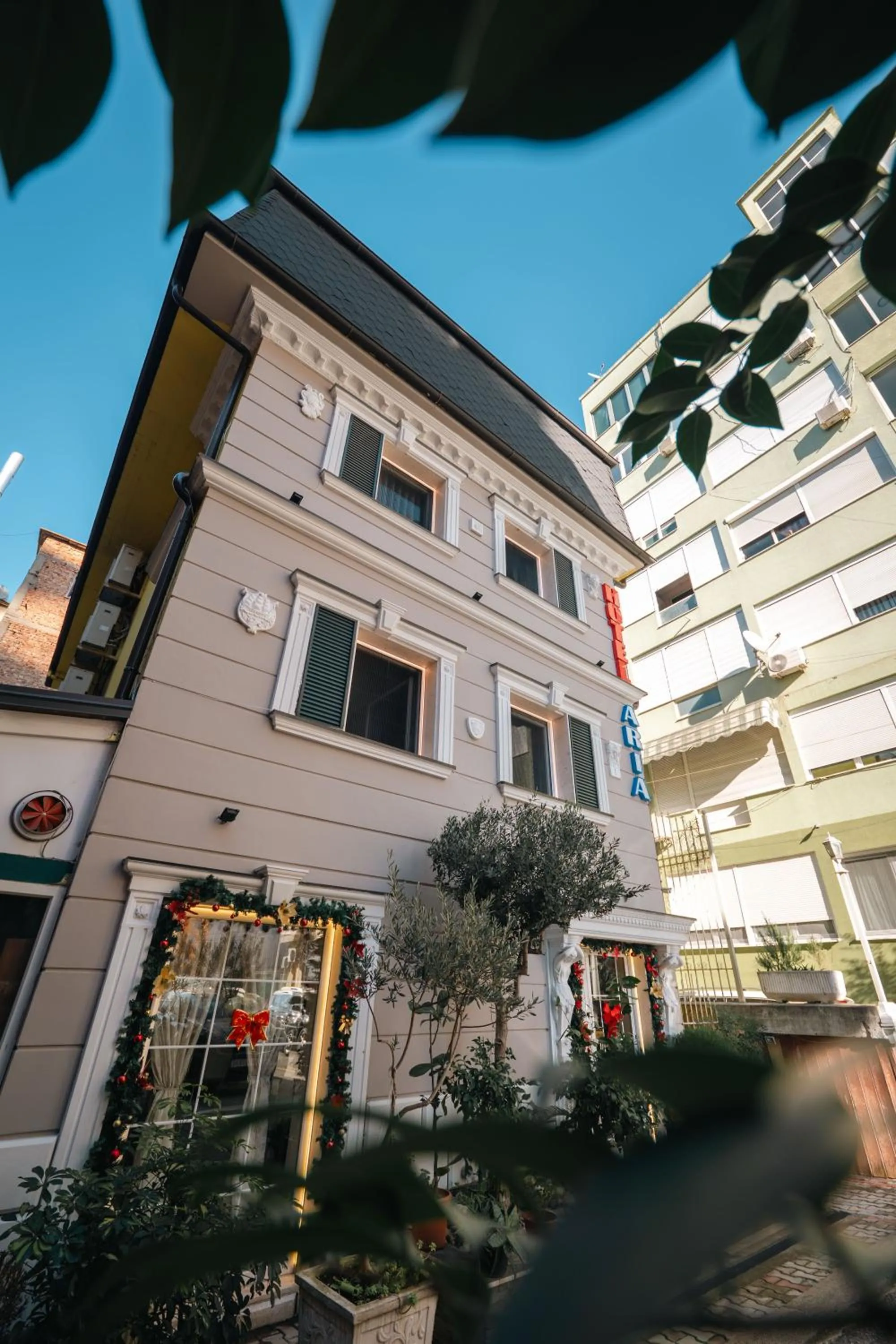 Property building in Hotel Aria