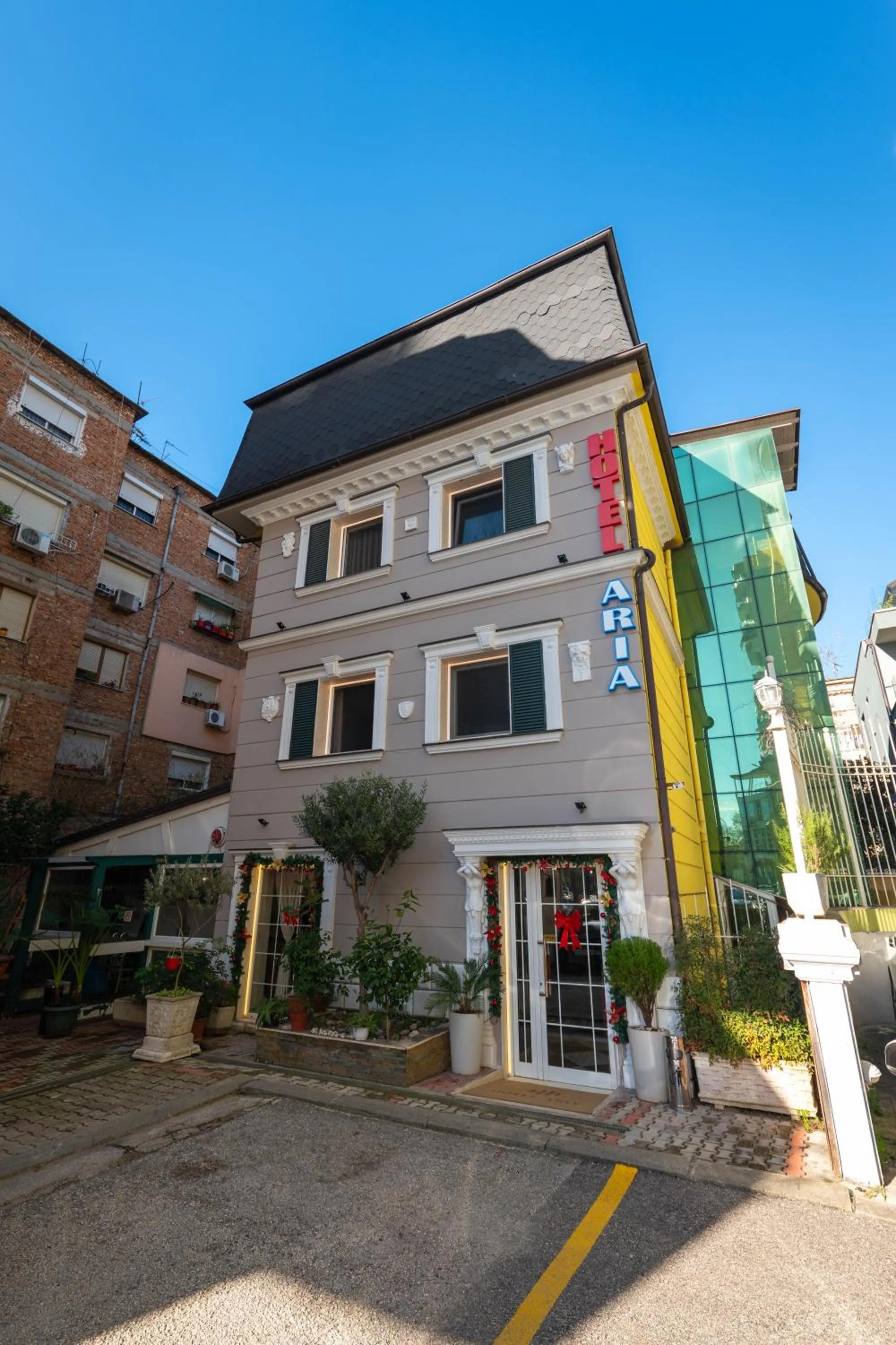 Property building in Hotel Aria