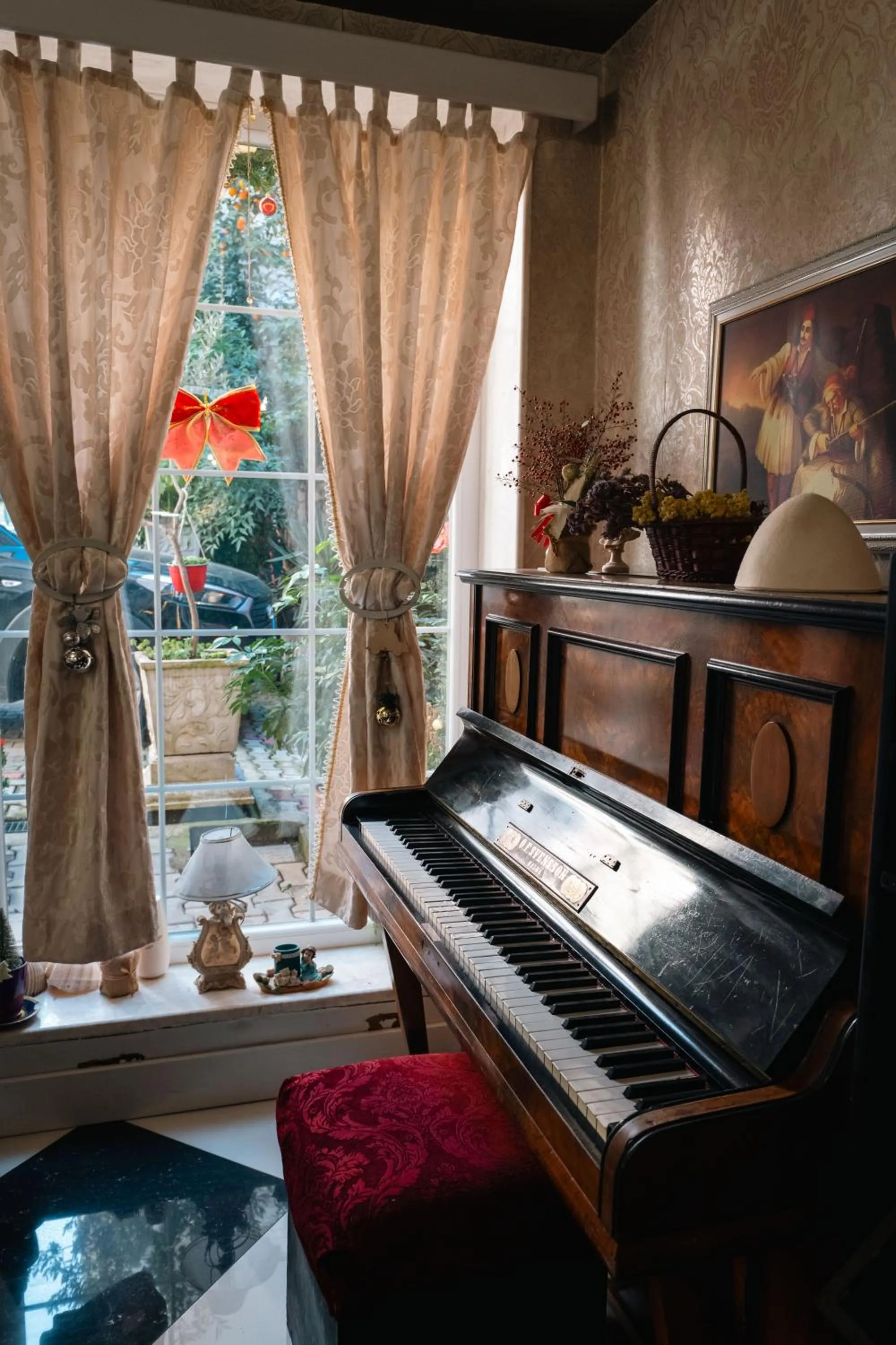 Decorative detail in Hotel Aria