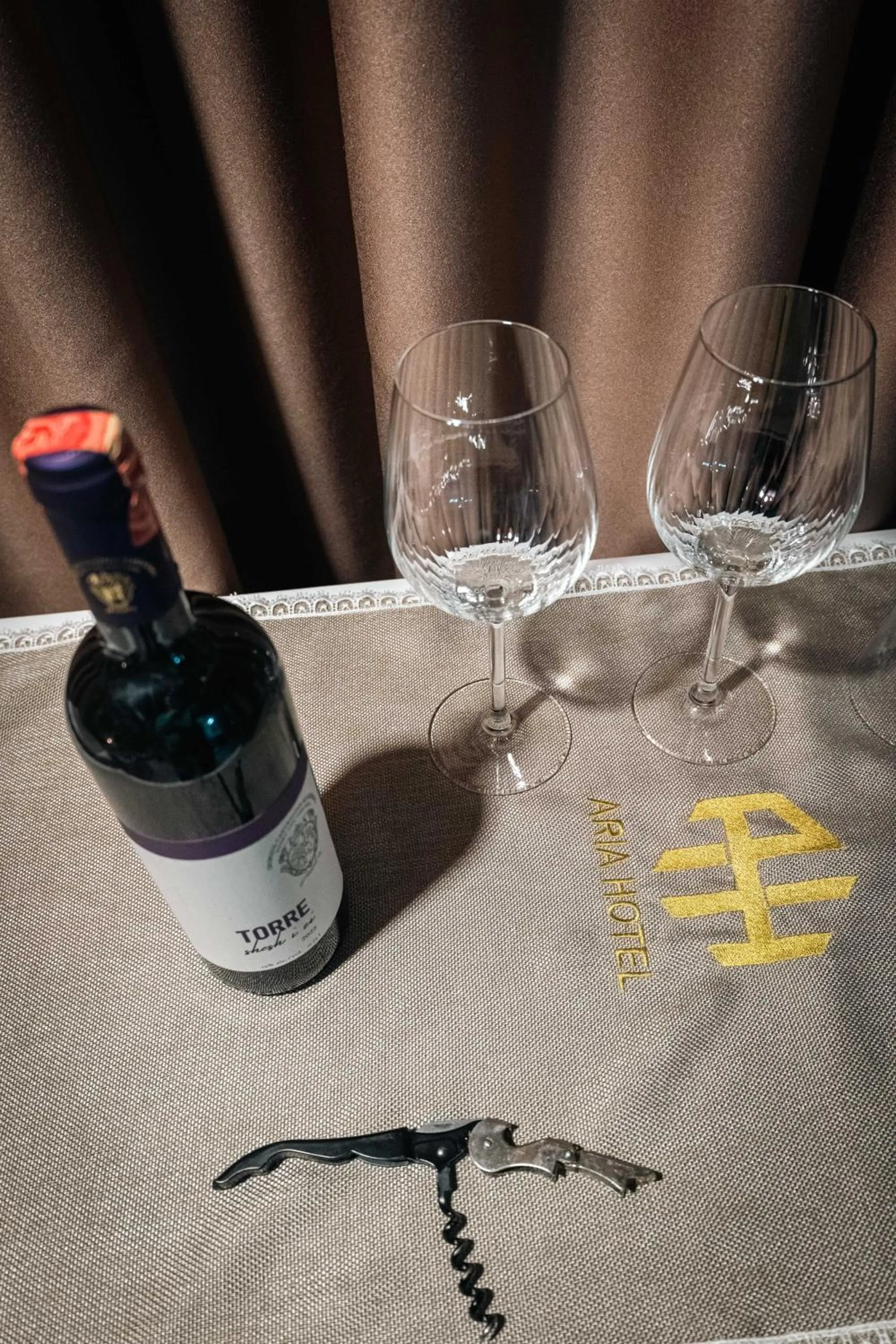 Food and drinks in Hotel Aria