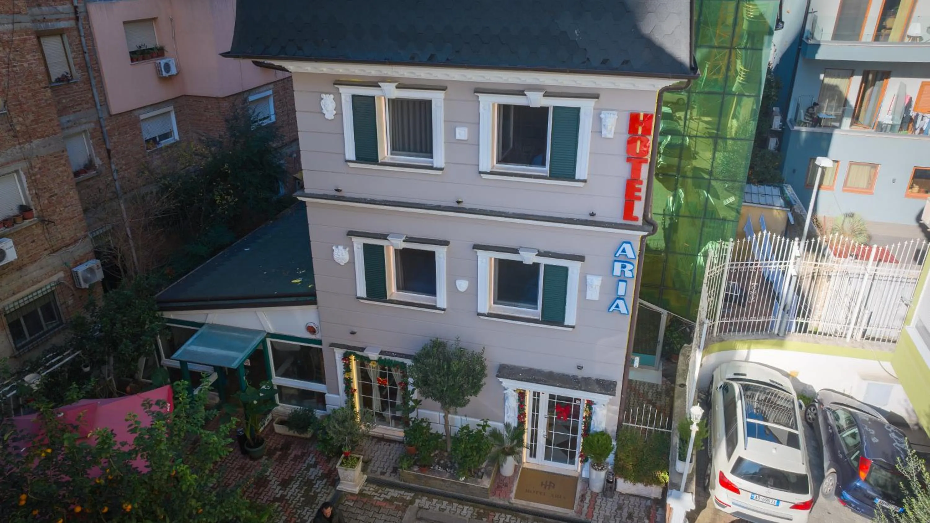 Property building in Hotel Aria