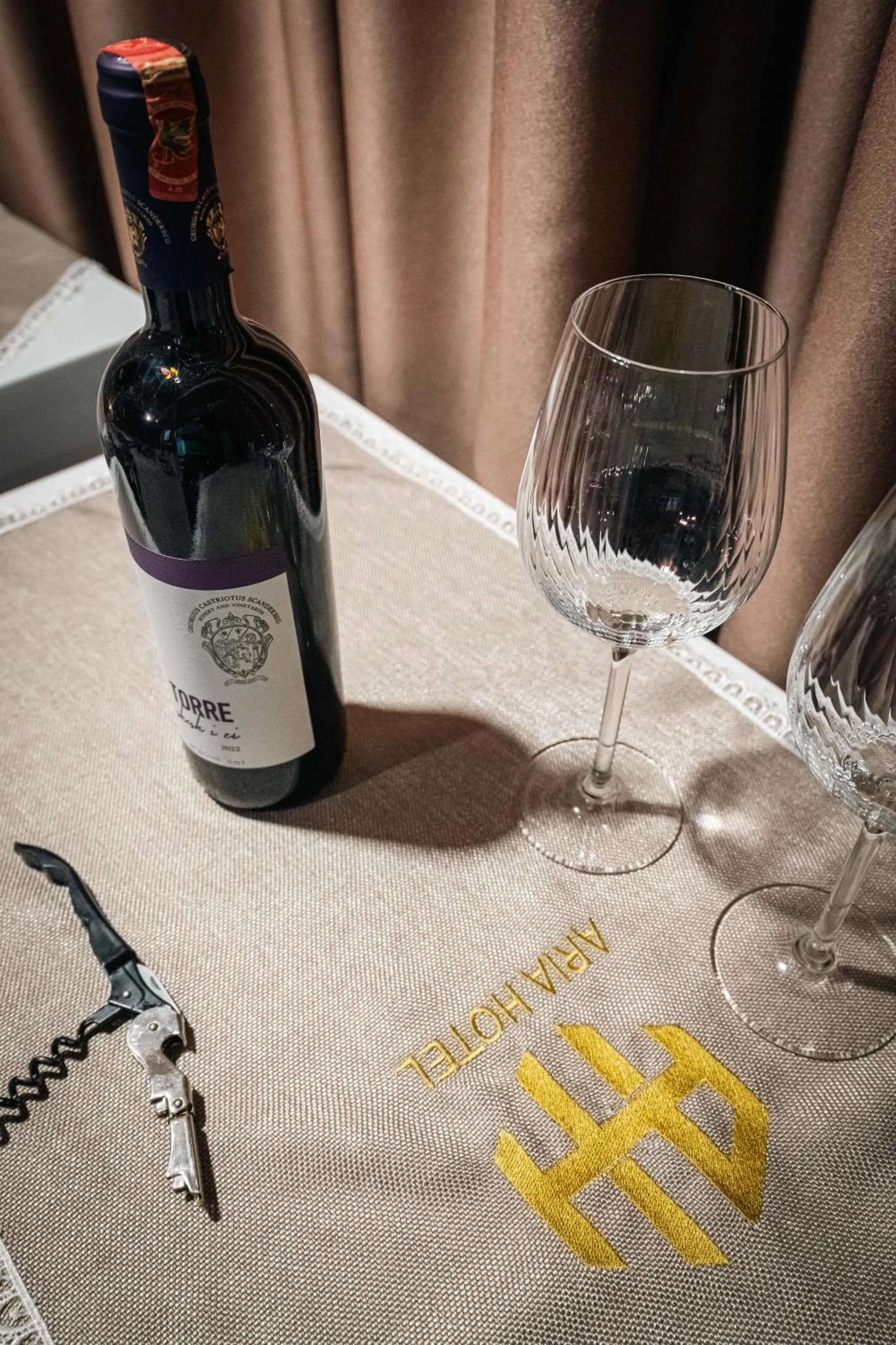 Food and drinks in Hotel Aria