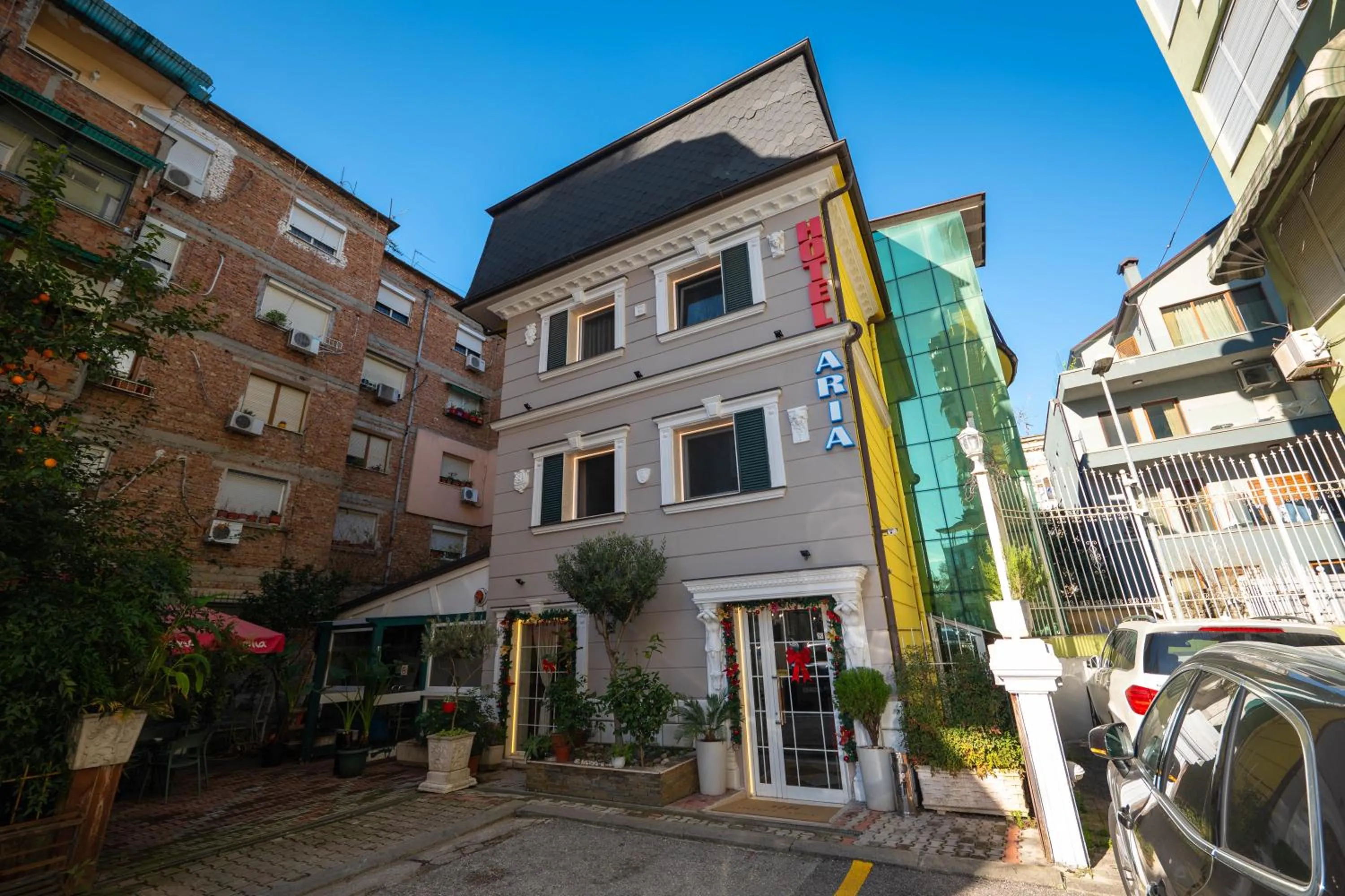 Property building in Hotel Aria