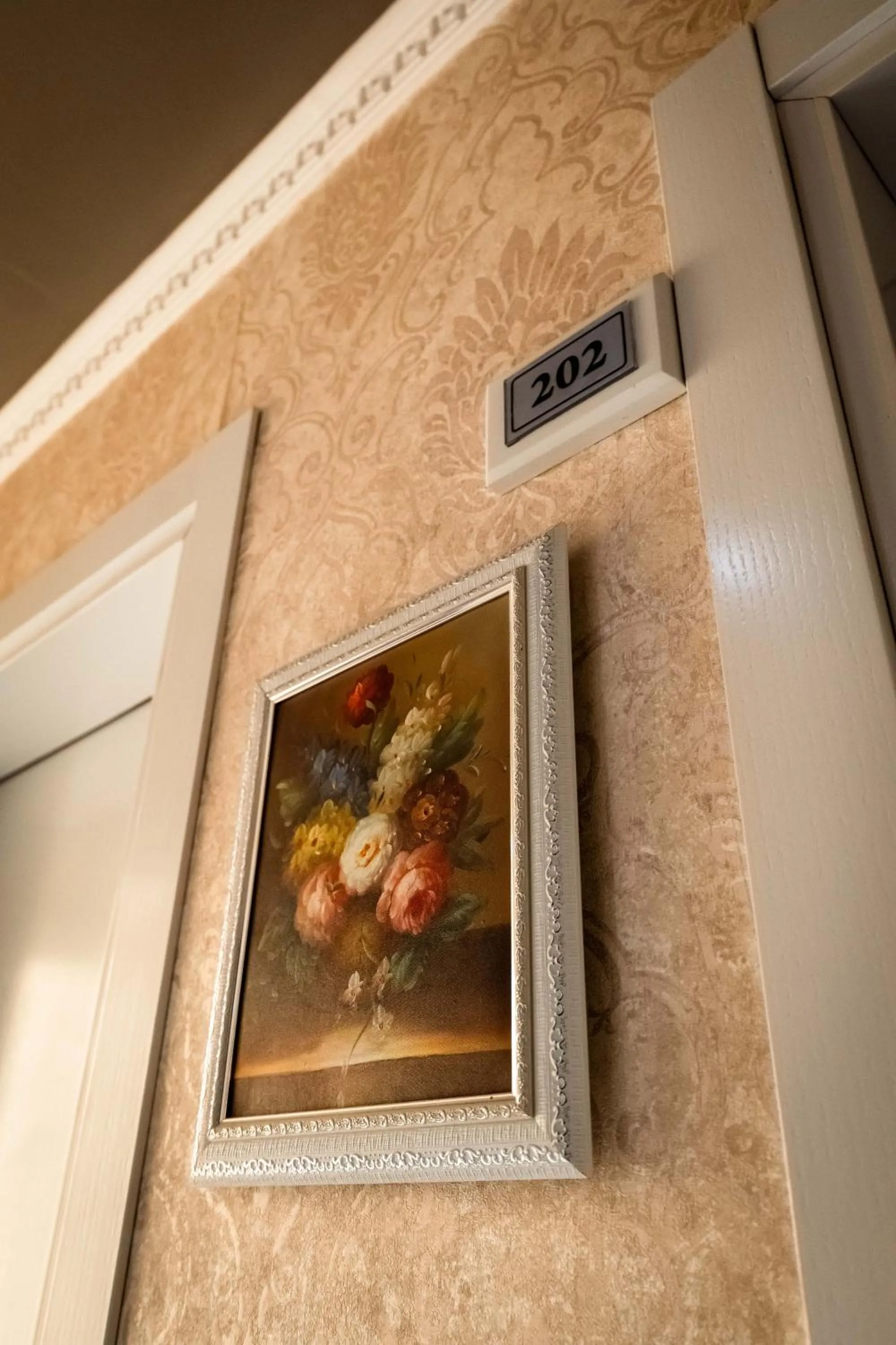 Decorative detail in Hotel Aria