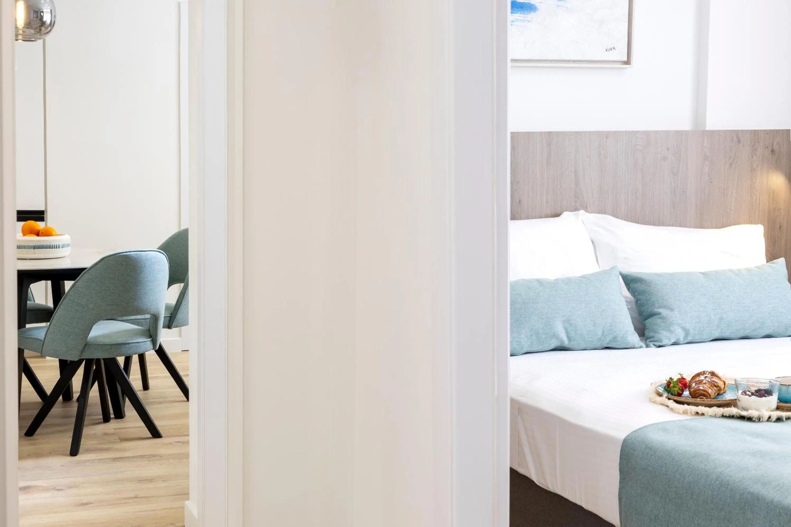 Bedroom, Bed in Hestia - Asklipiou 9