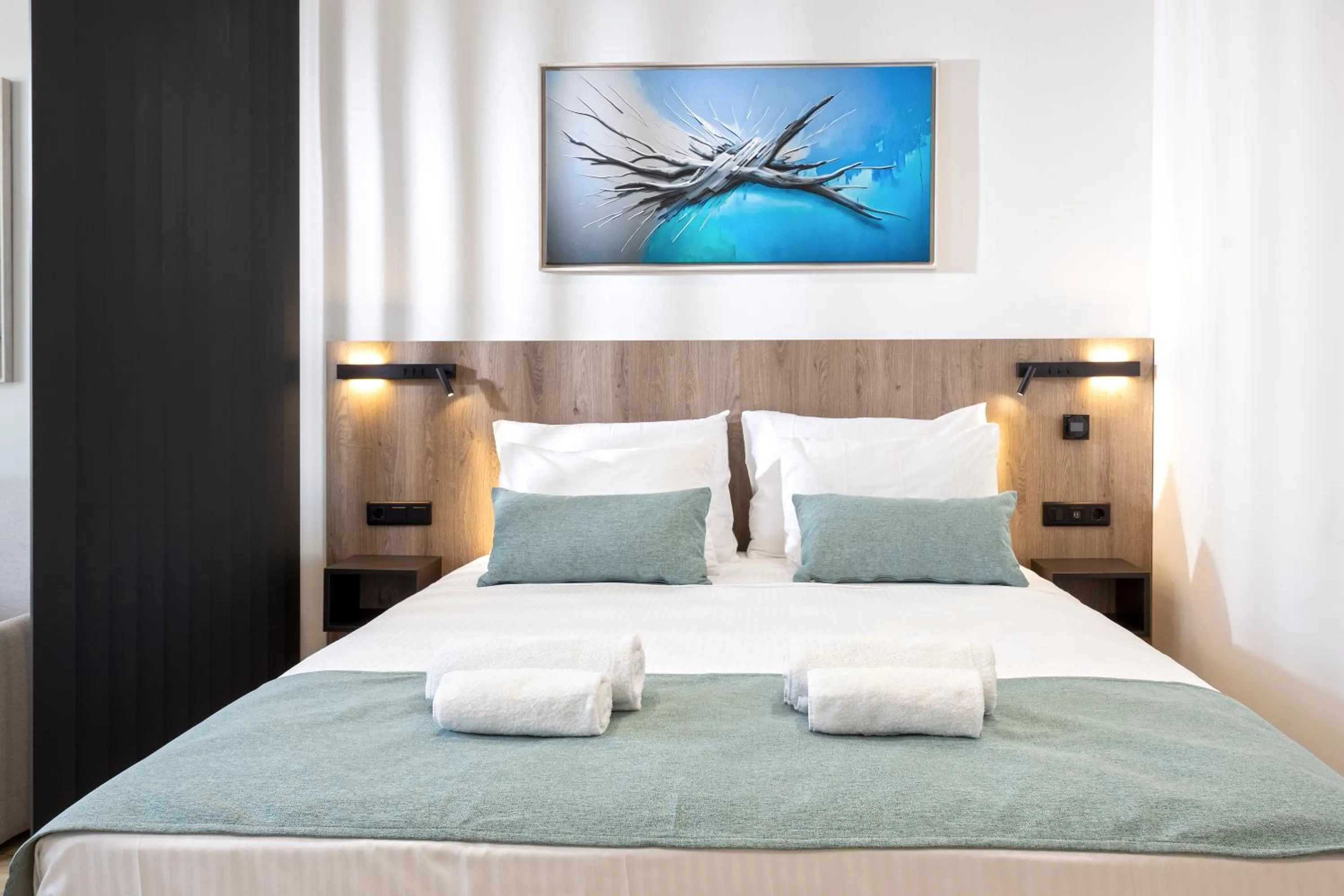 Bedroom, Bed in Hestia - Asklipiou 9