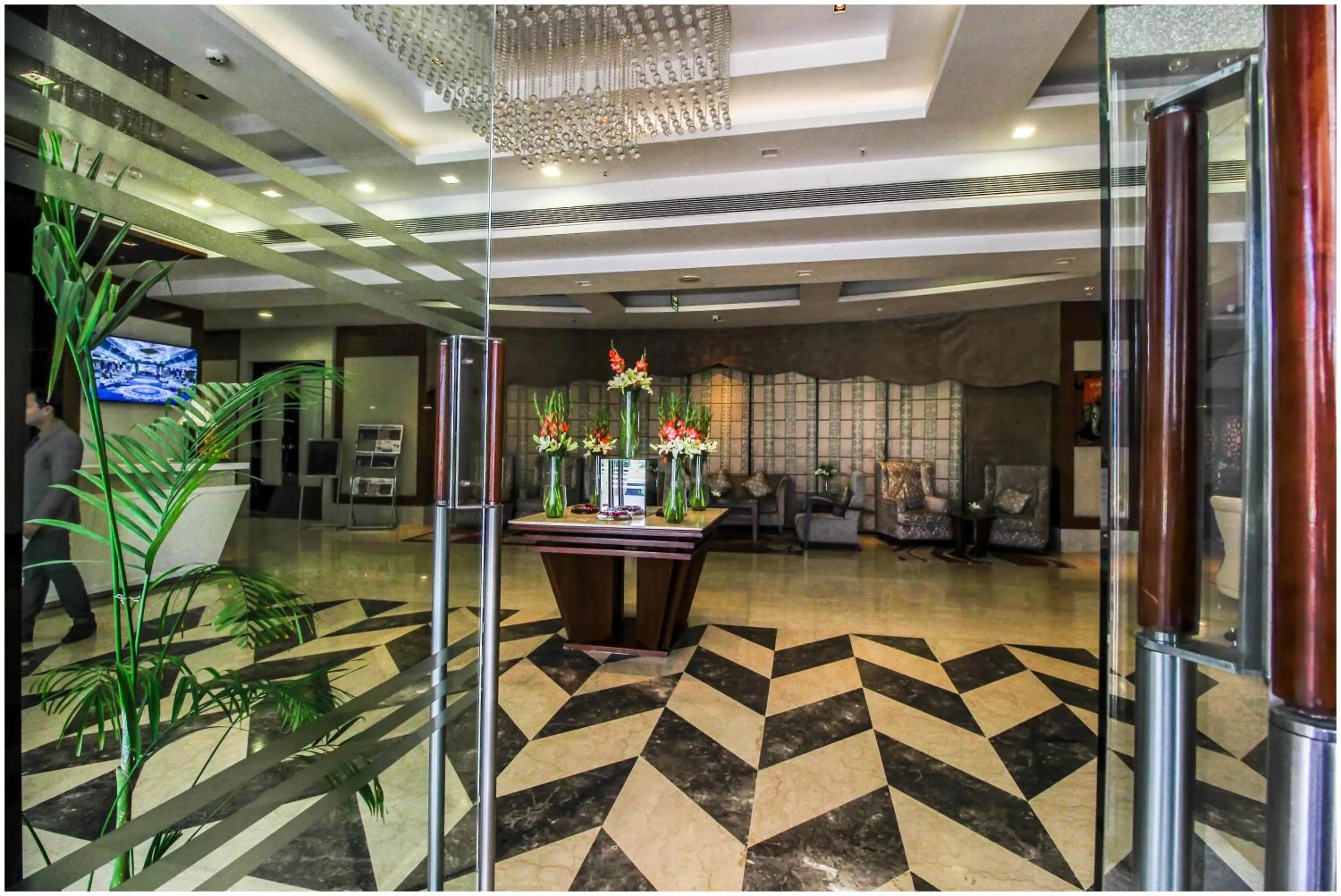 Lobby or reception in The Nikunj Hotels