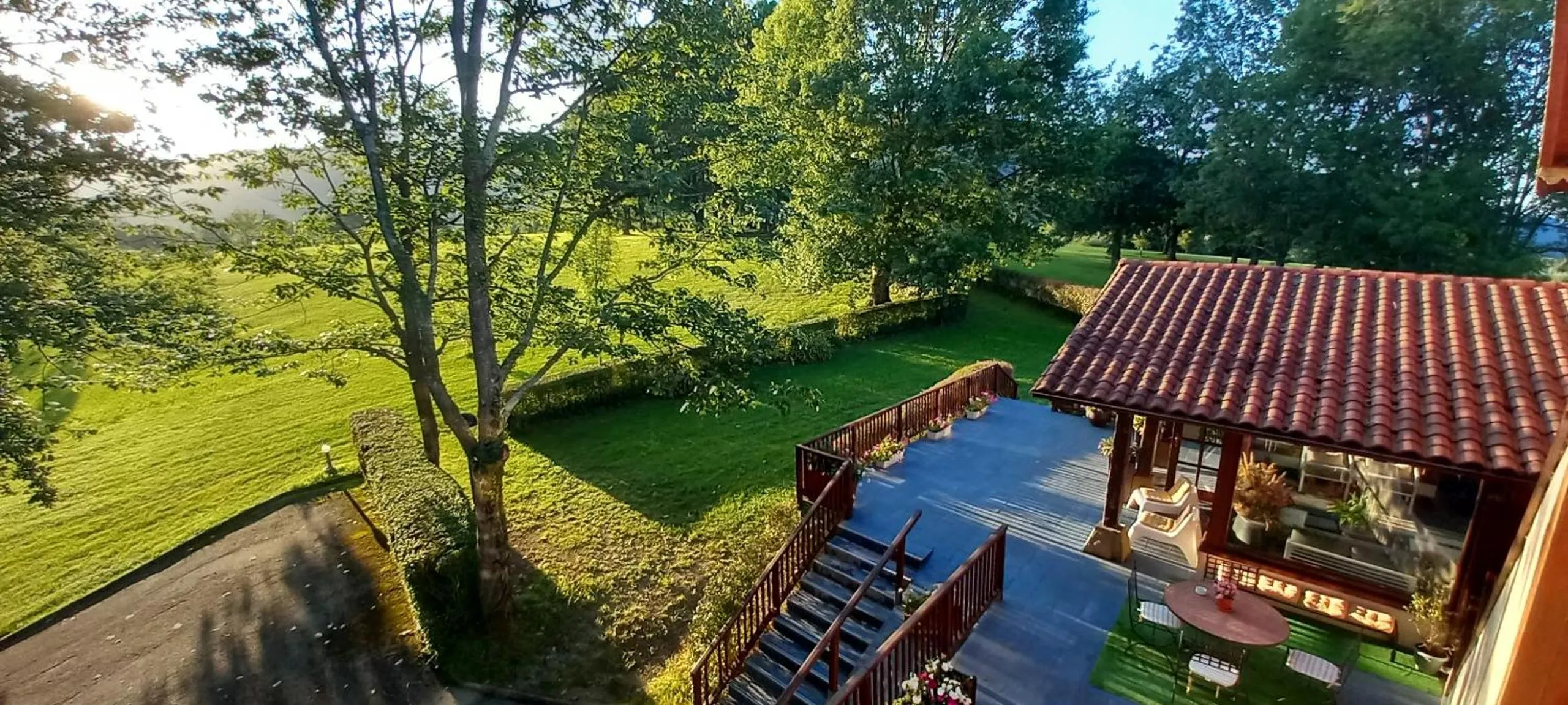 Garden view in Usategieta