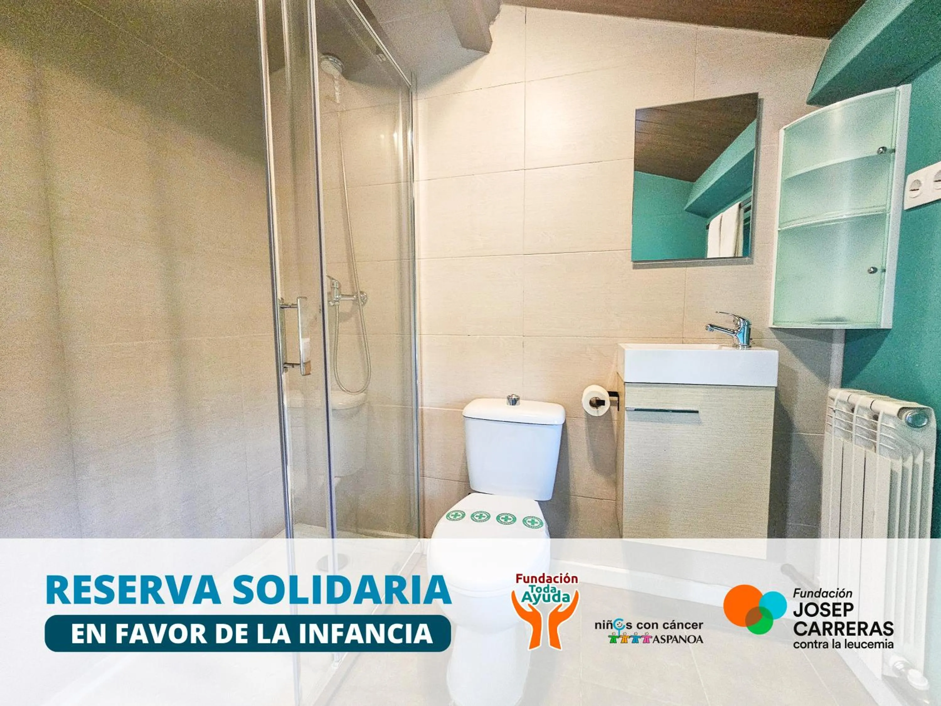 Shower in SOLOPUENT Hotel Rural