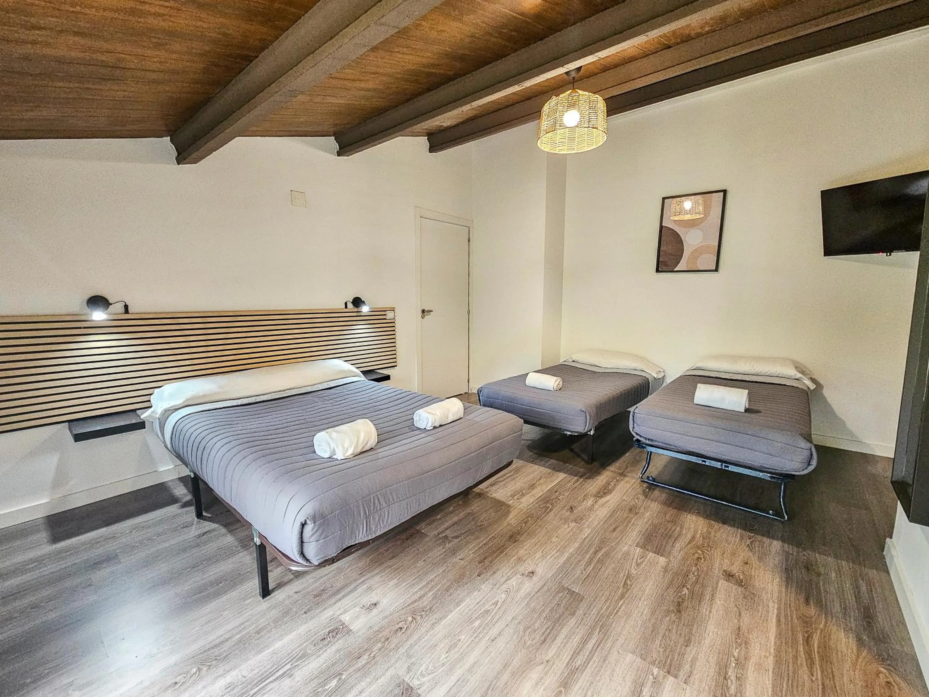 Bed in SOLOPUENT Hotel Rural