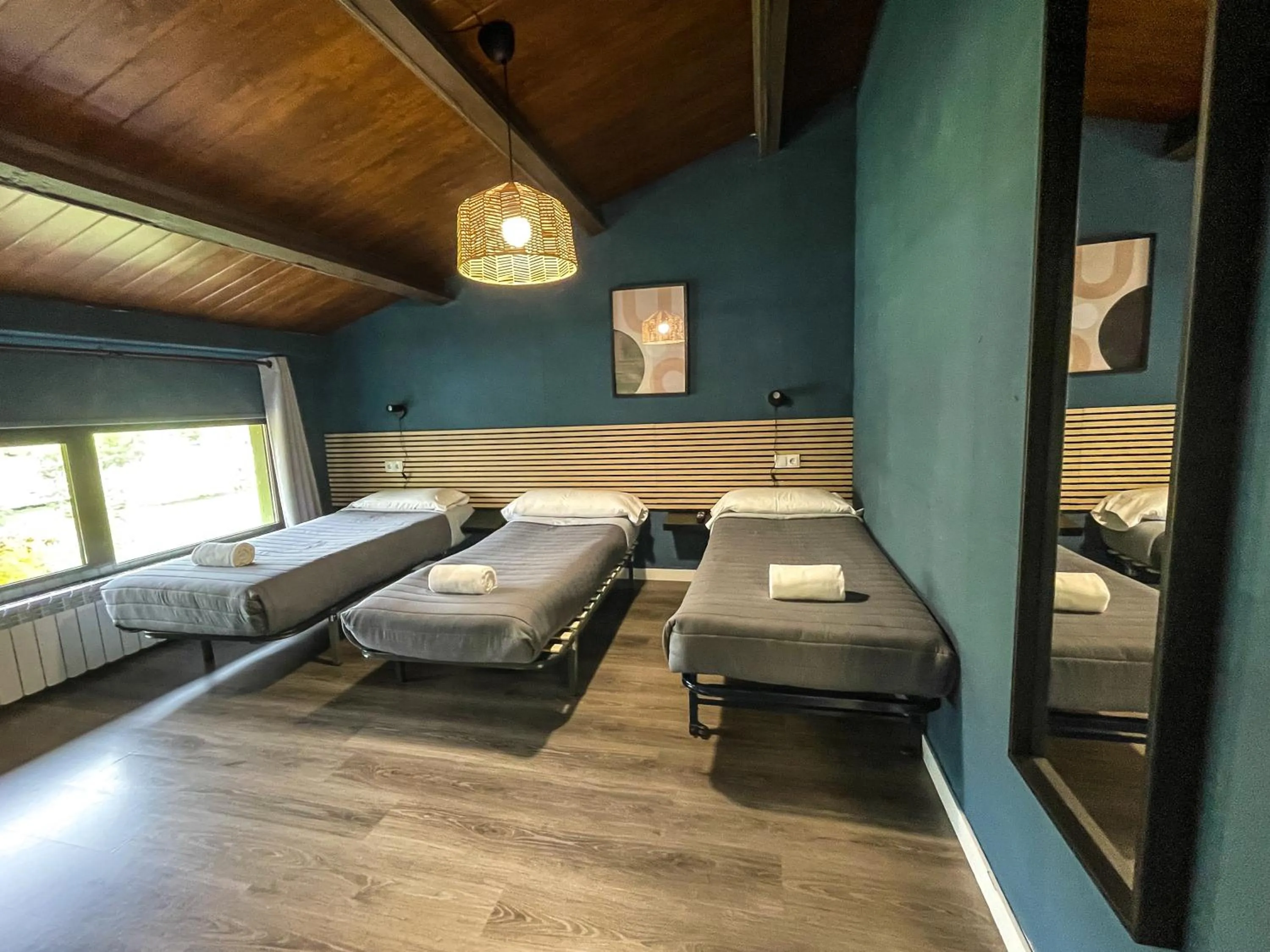 Bed in SOLOPUENT Hotel Rural