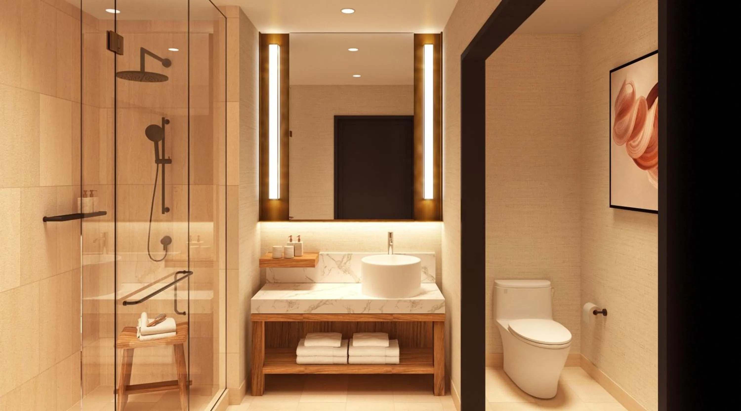 Shower in Nobu New Orleans, A Caesars Destination