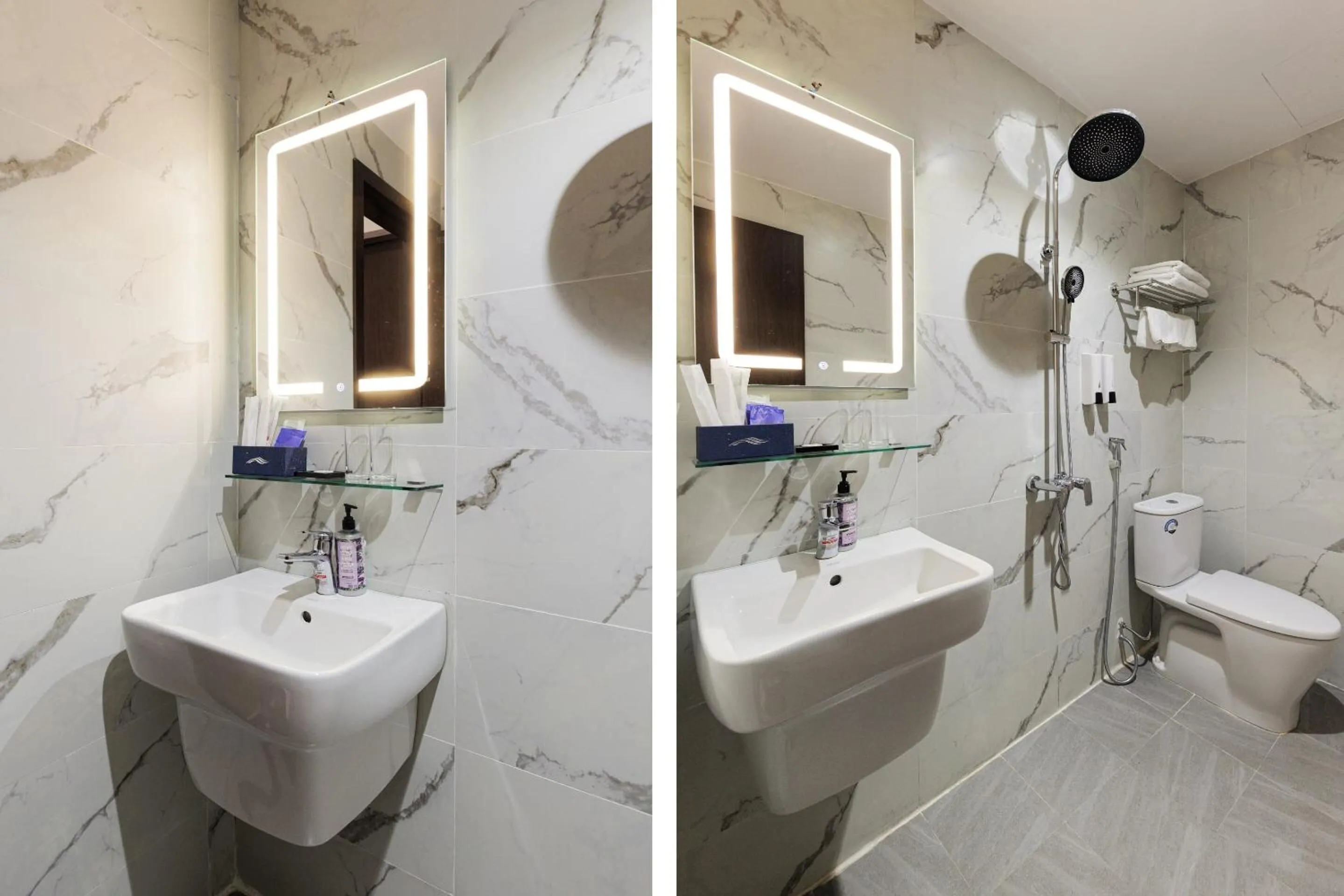 Bathroom in Collection O Le Grand Hanoi hotel – The Central Park