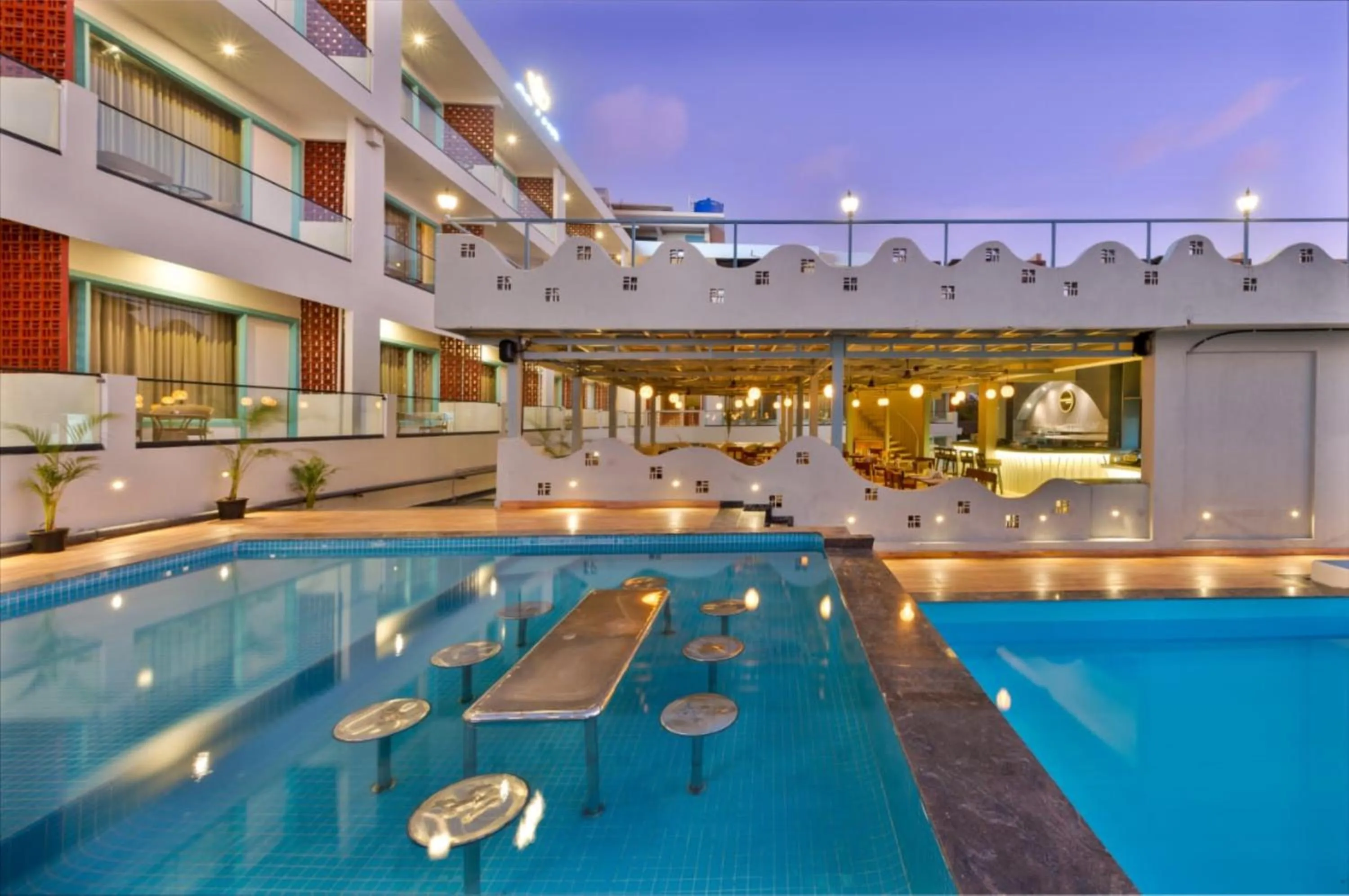 Swimming pool in Grand Continent Morjim