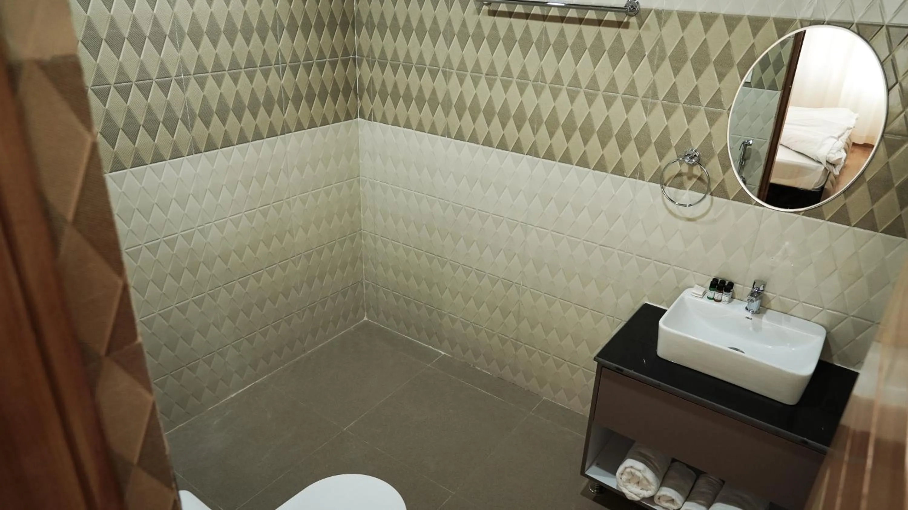 Shower in Saanjh Cottages