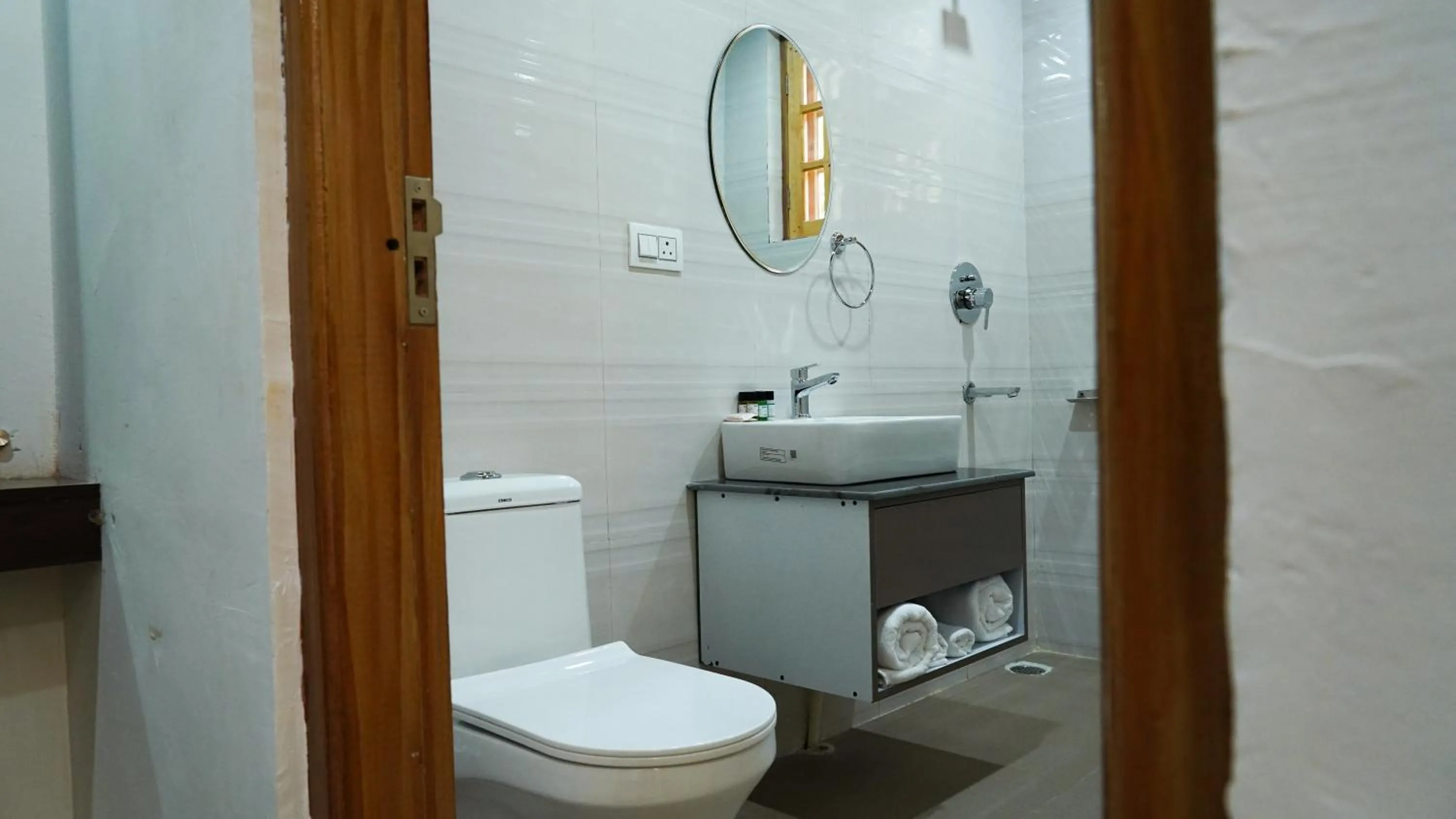 Shower in Saanjh Cottages