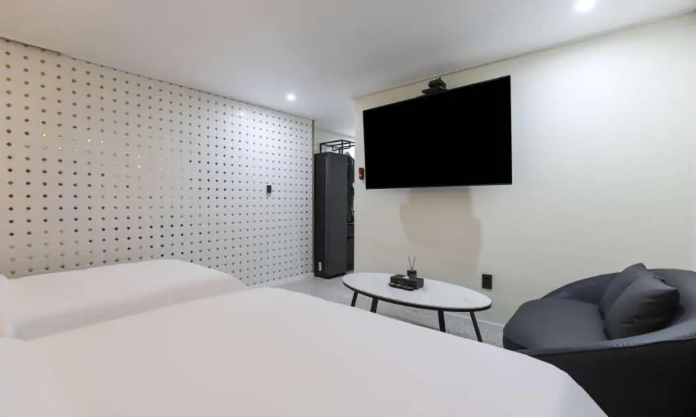 Bed in JECHEON No 25 HOTEL