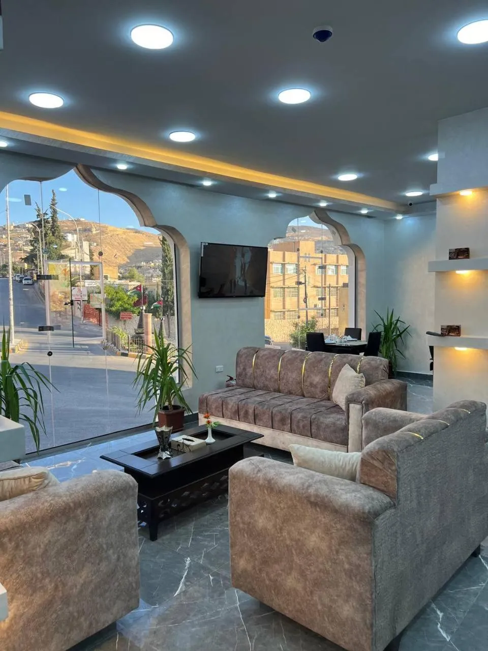 Seating area in Marsa City Hotel